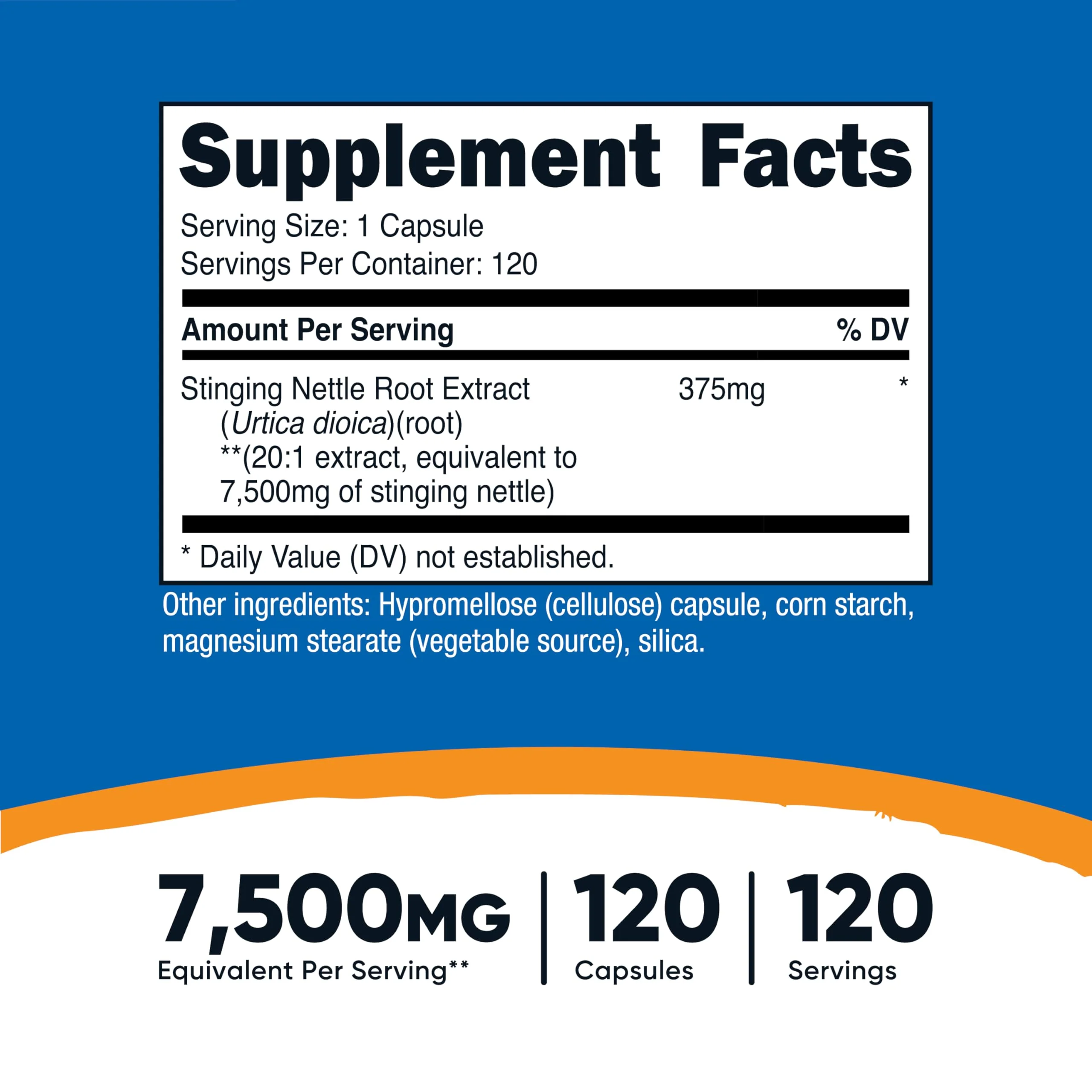 Nutricost Stinging Nettle Root Extract 120 Capsules for 120 Servings Per Bottle - Vegetarian, GMO Free and Gluten Free - Image 5