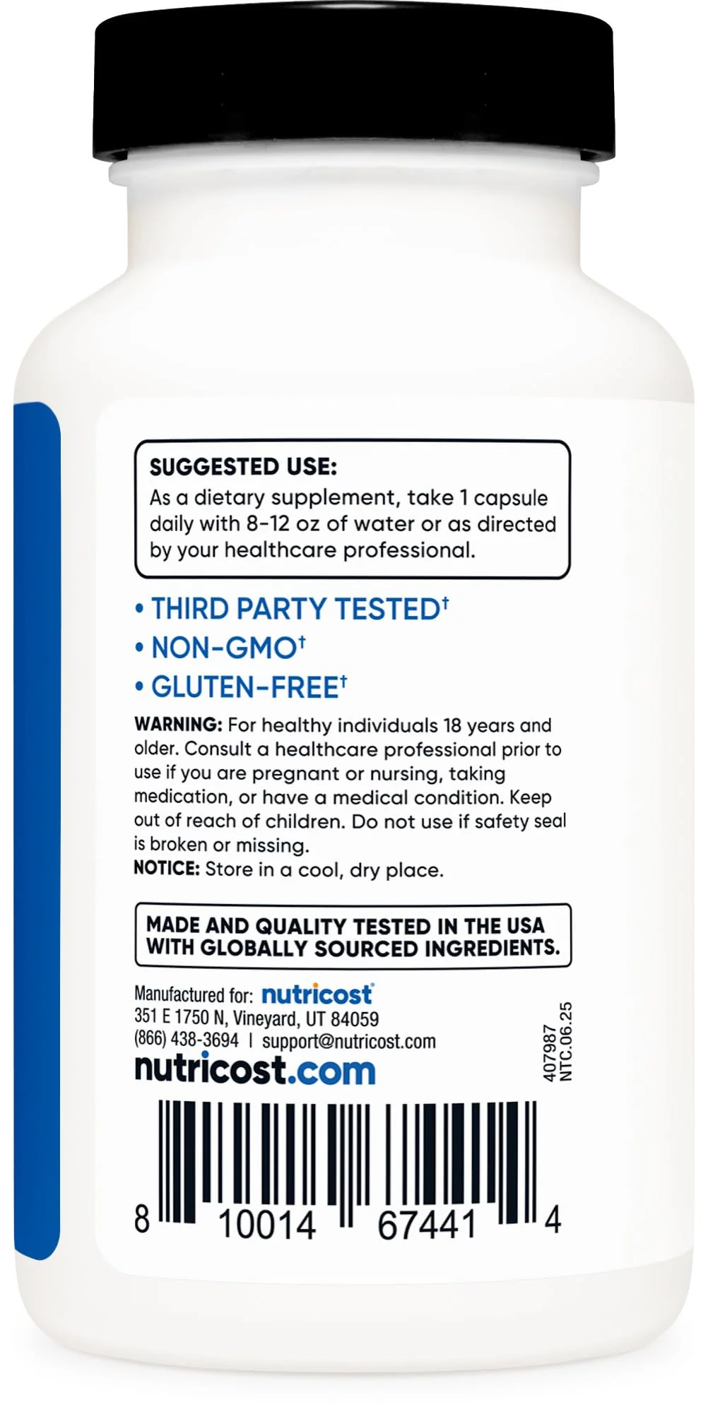 Nutricost Turkesterone Dietary Supplement 600mg, 120 Capsules - Vegetarian, Non-GMO & Gluten Free - Image 3
