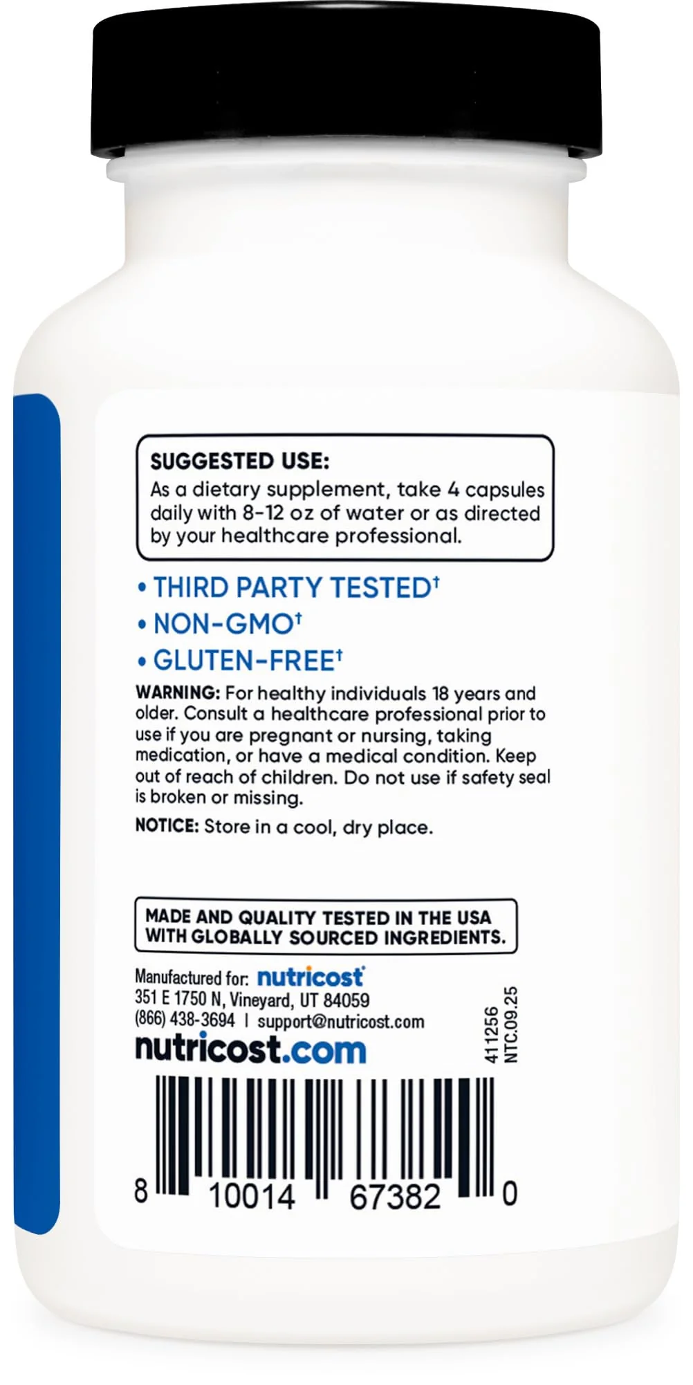 Nutricost Ursolic Acid 300mg, 120 Capsules - Vegetarian, Non GMO, Gluten Free, Soy Free - Image 3
