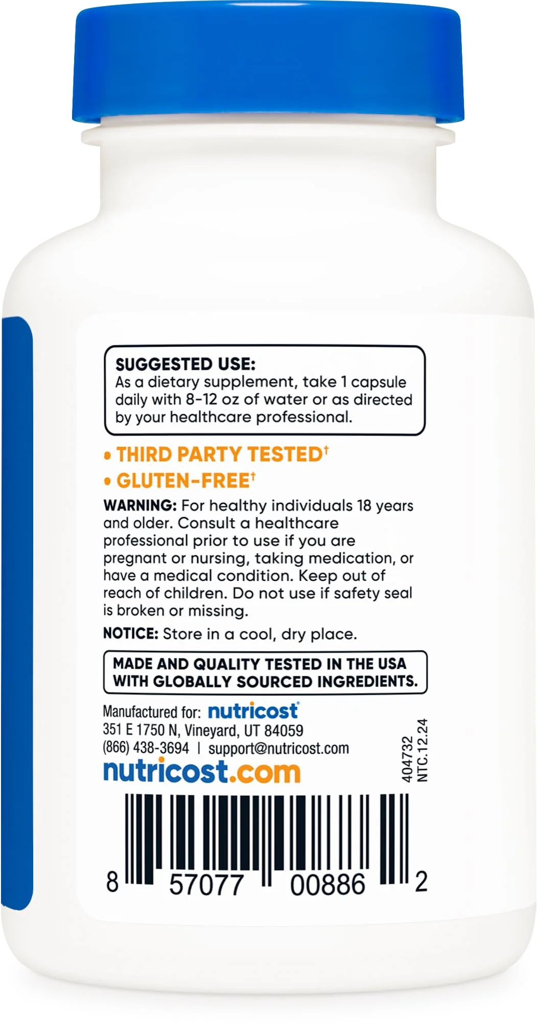 Nutricost Vitamin B2 (Riboflavin) 100mg, 120 Capsules - Gluten Free and Non-GMO - Image 5