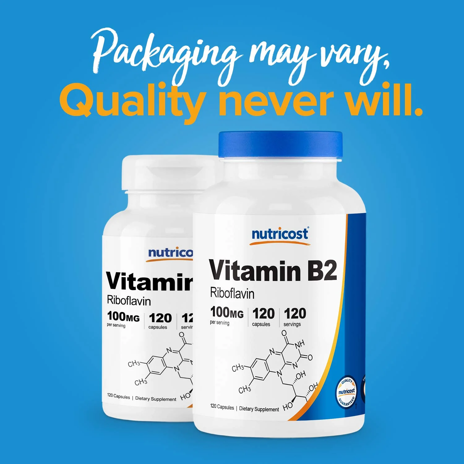 Nutricost Vitamin B2 (Riboflavin) 100mg, 120 Capsules - Gluten Free and Non-GMO - Image 6