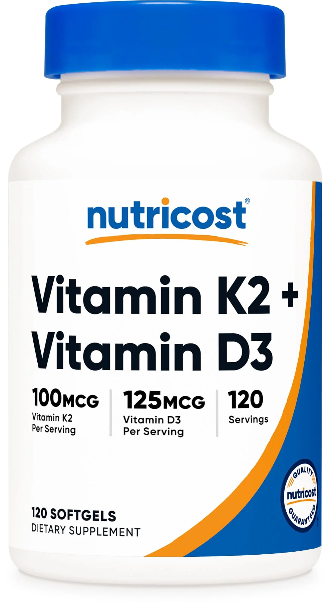 Nutricost Vitamin D3 + K2 (5000 IU D3 / 100mcg MK7), 120 Softgels – Gluten-Free & Non-GMO - Image 9