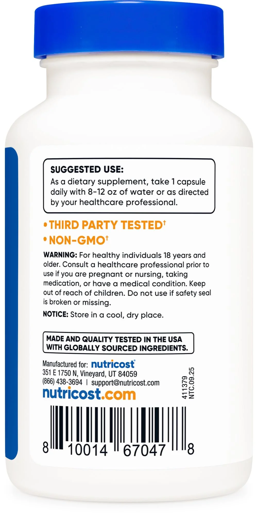 Nutricost Wormwood Capsules 450mg 120 Capsules - Vegetarian Caps, Gluten Free and Non-GMO - Image 4