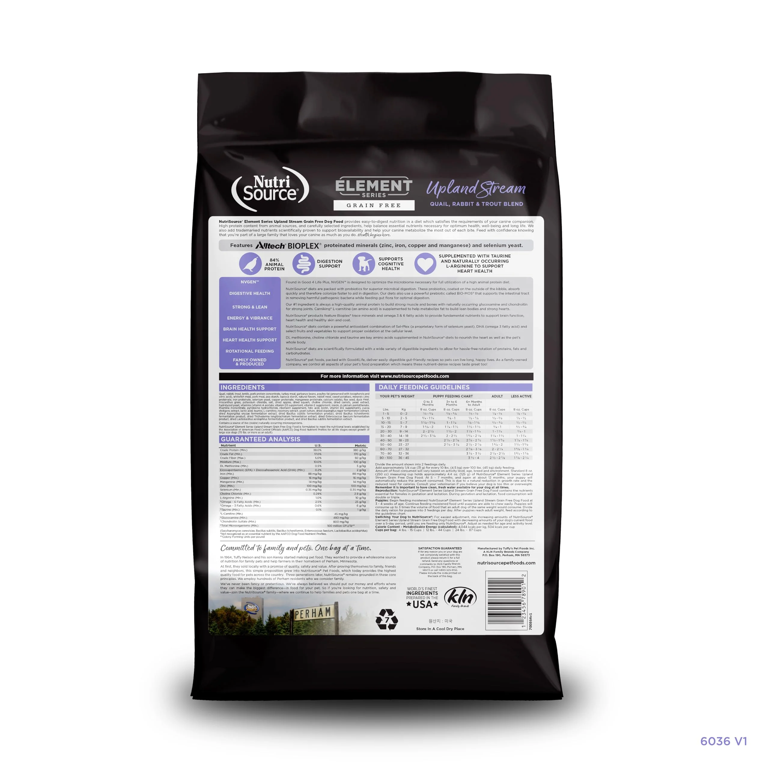 NutriSource Element Series Upland Stream Dry Dog Food, Quail, Rabbit & Trout, 4LB - Image 7