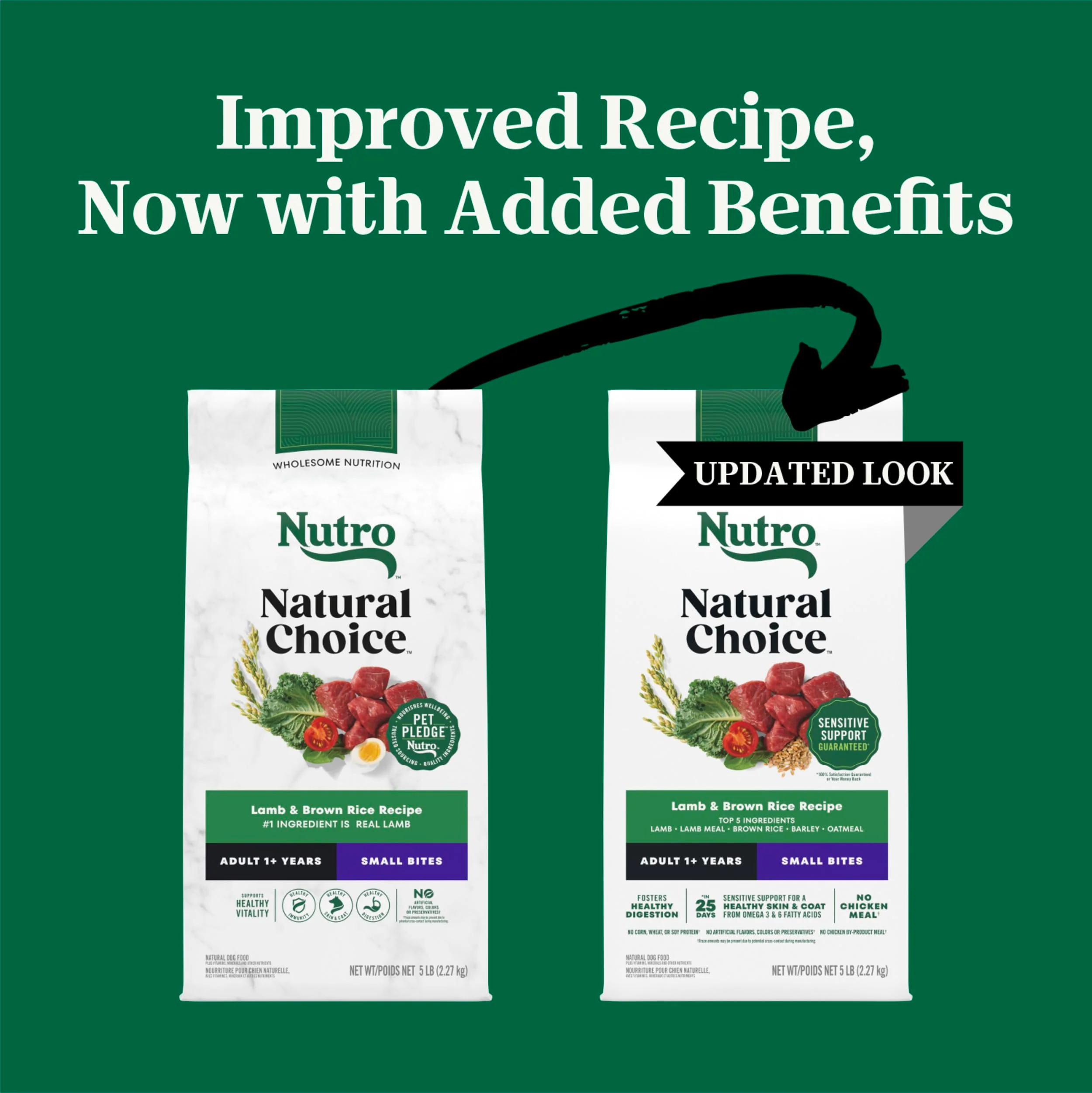 Nutro Natural Choice Small Bites Dry Dog Food, Adult Dog Food Dry Lamb & Brown Rice Recipe, 5 lbs. - Image 10
