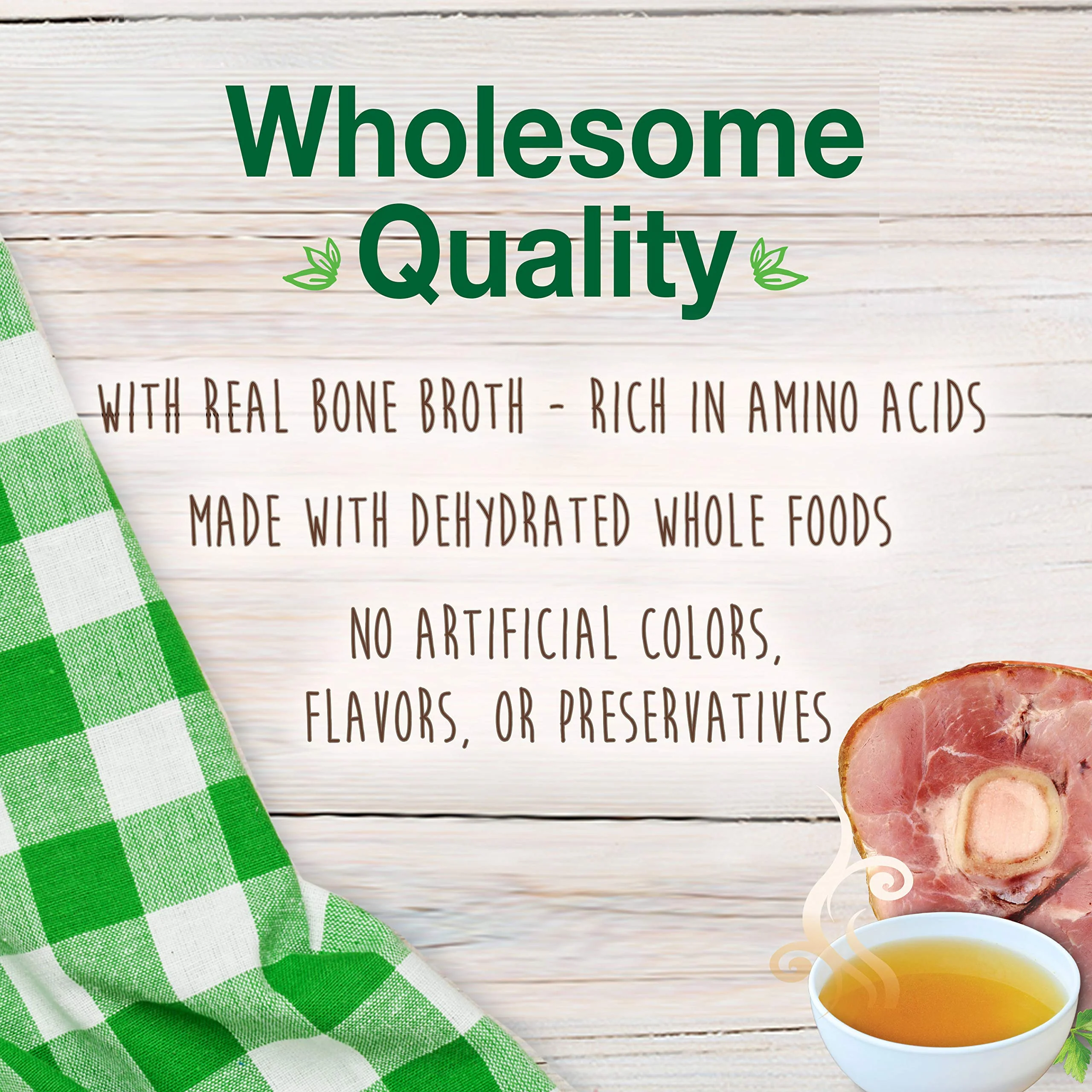 Nylabone Healthy Edibles Broth Bone Natural Dog Chews Long Lasting Treats Ham Flavor Small/Regular - Up to 25 Ibs. (4 Count) - Image 10