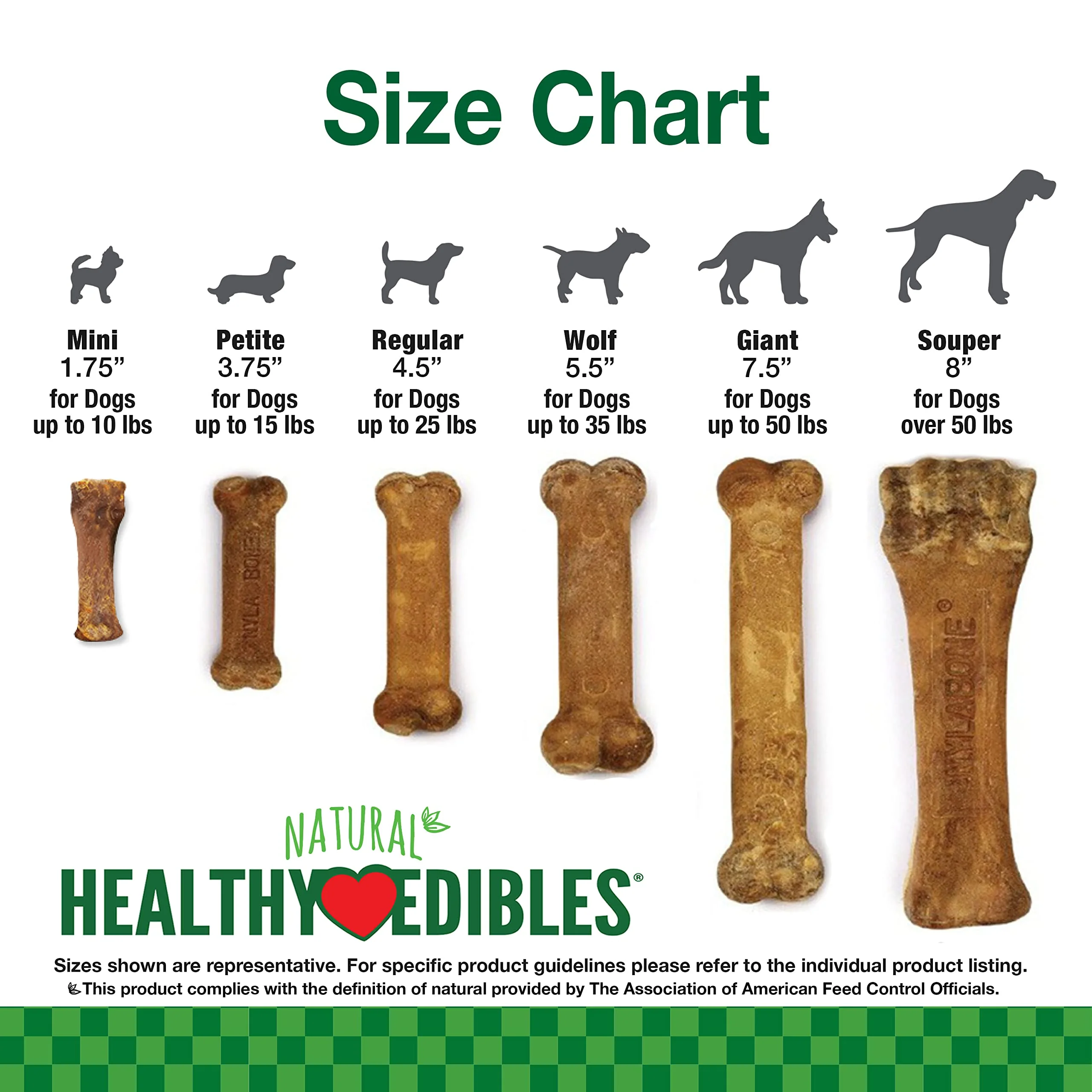Nylabone Healthy Edibles Natural Dog Chews, Long Lasting Bones for Dogs, Bacon Flavor Dog Treats, Medium (2 Count) - Image 4