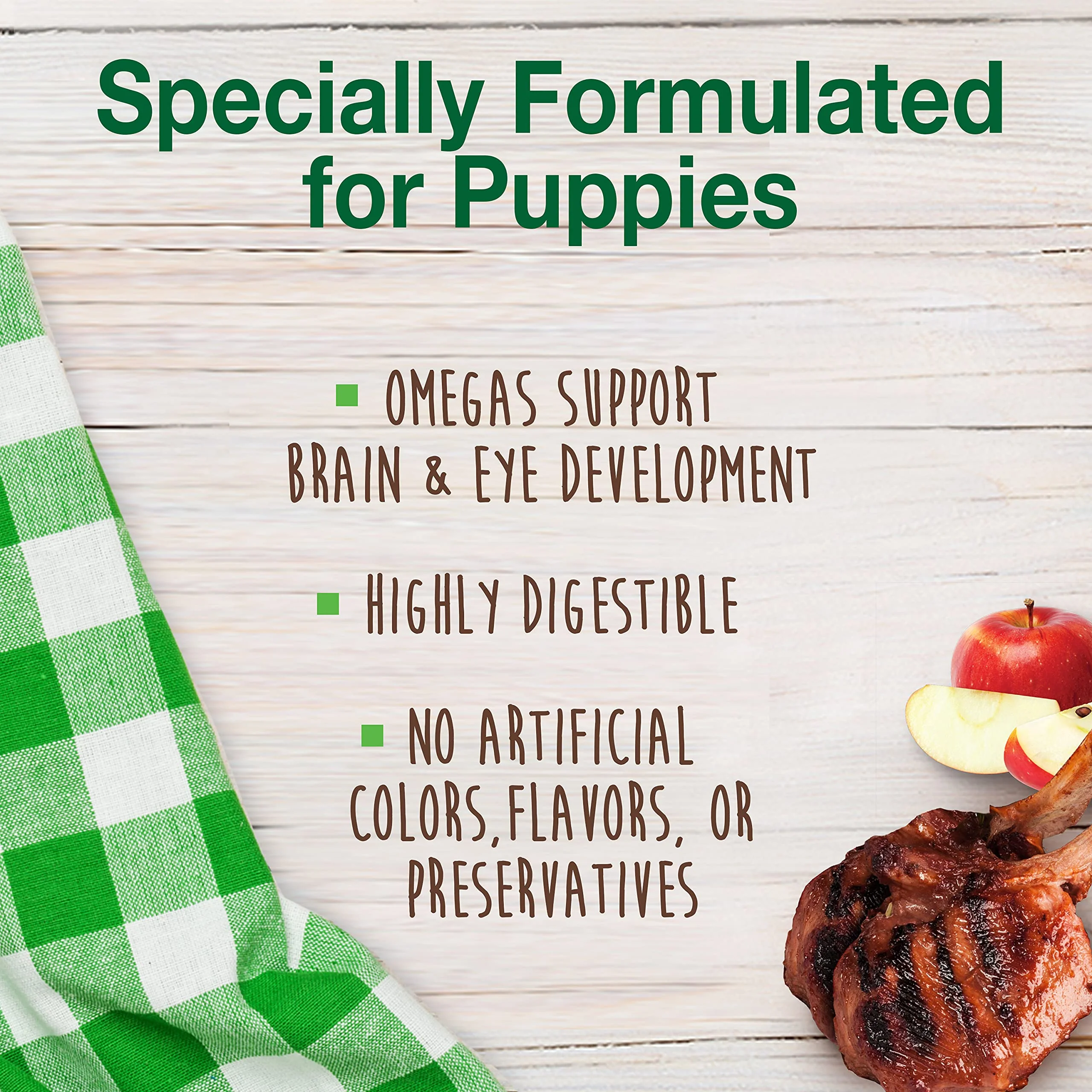 Nylabone Healthy Edibles Natural Puppy Chews Long Lasting Treats for Puppies, Lamb & Apple Flavor, Small/Regular (3 Count) - Image 9