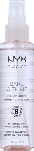 NYX PROFESSIONAL MAKEUP Bare With Me Multitasking Face Primer & Makeup Setting Spray, Hydrating Face Mist for up to 8HR Wear, Long-Lasting, Vegan Formula - Image 10