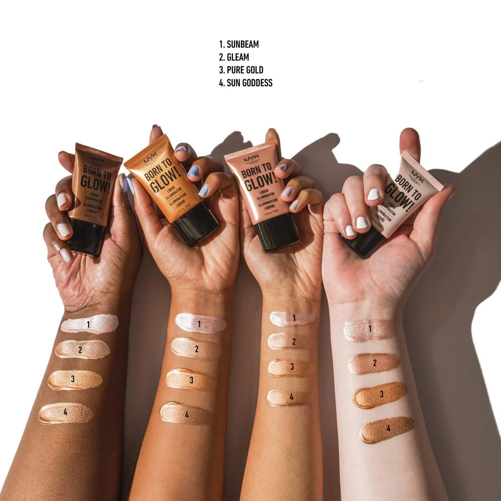 NYX PROFESSIONAL MAKEUP Born To Glow Liquid Illuminator - Gleam - Image 9