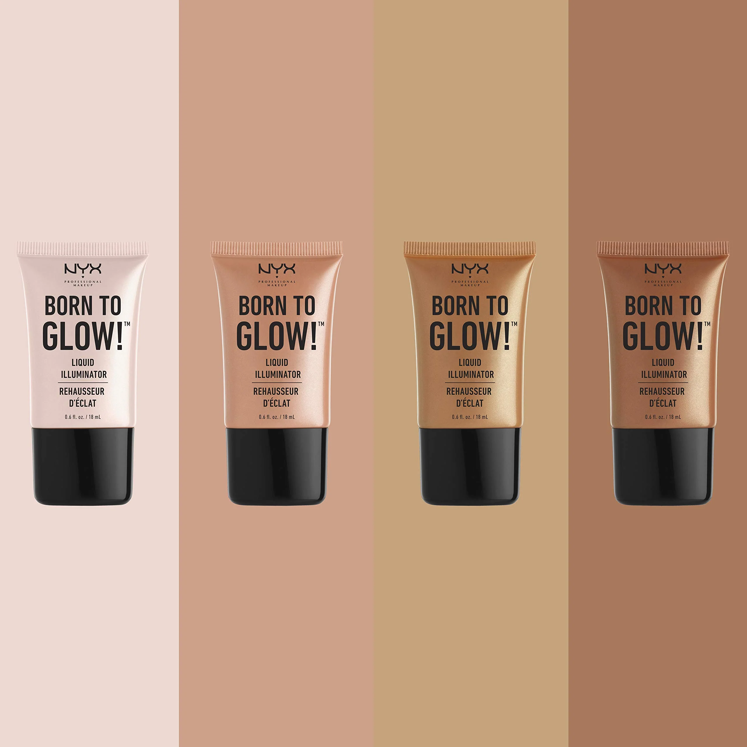 NYX PROFESSIONAL MAKEUP Born To Glow Liquid Illuminator - Pure Gold - Image 3