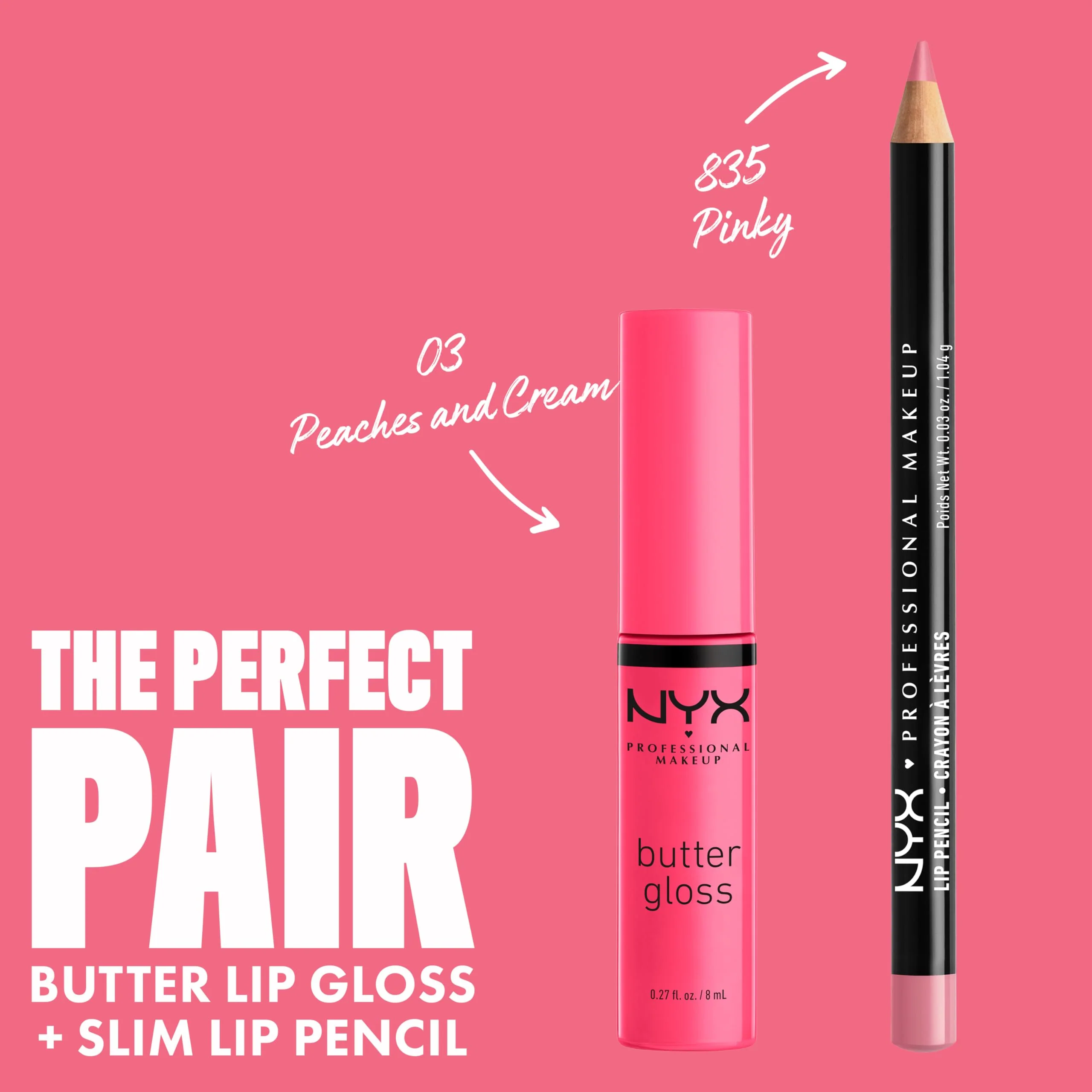NYX PROFESSIONAL MAKEUP Butter Gloss, Non-Sticky Lip Gloss - Peaches & Cream (Pink Coral) - Image 6