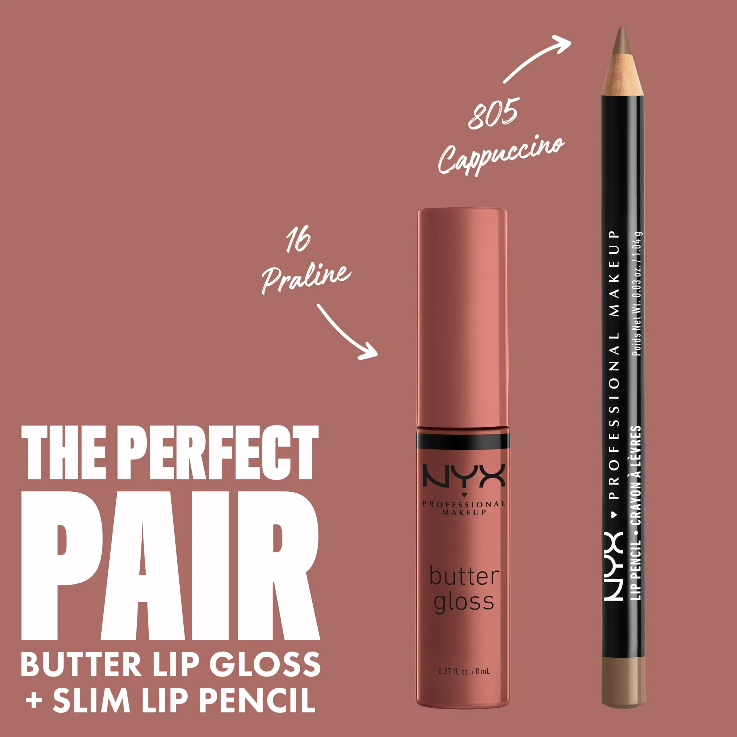 NYX PROFESSIONAL MAKEUP Butter Gloss, Non-Sticky Lip Gloss - Praline (Deep Nude) - Image 7