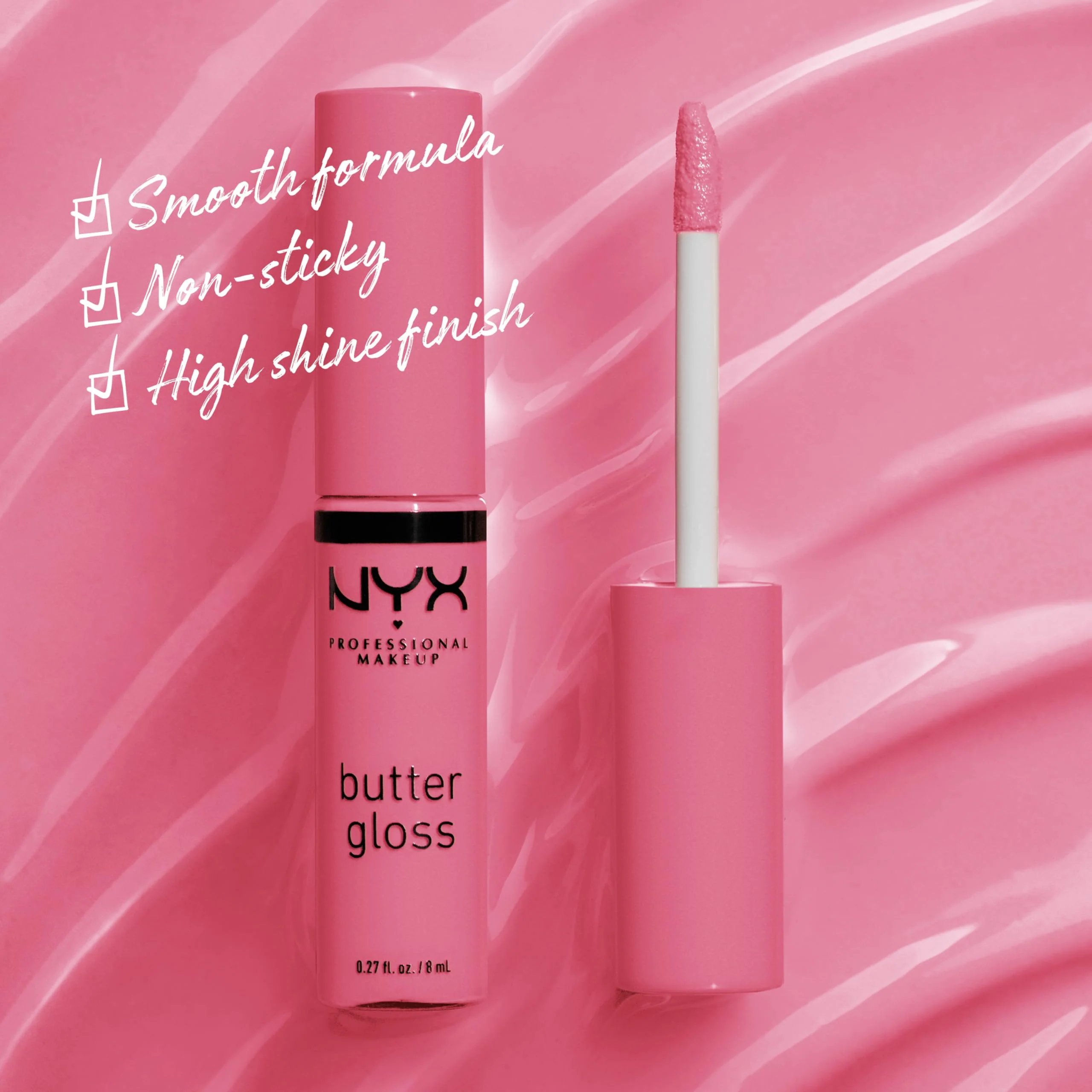NYX PROFESSIONAL MAKEUP Butter Gloss, Non-Sticky Lip Gloss - Vanilla Cream Pie (Mauve) - Image 8