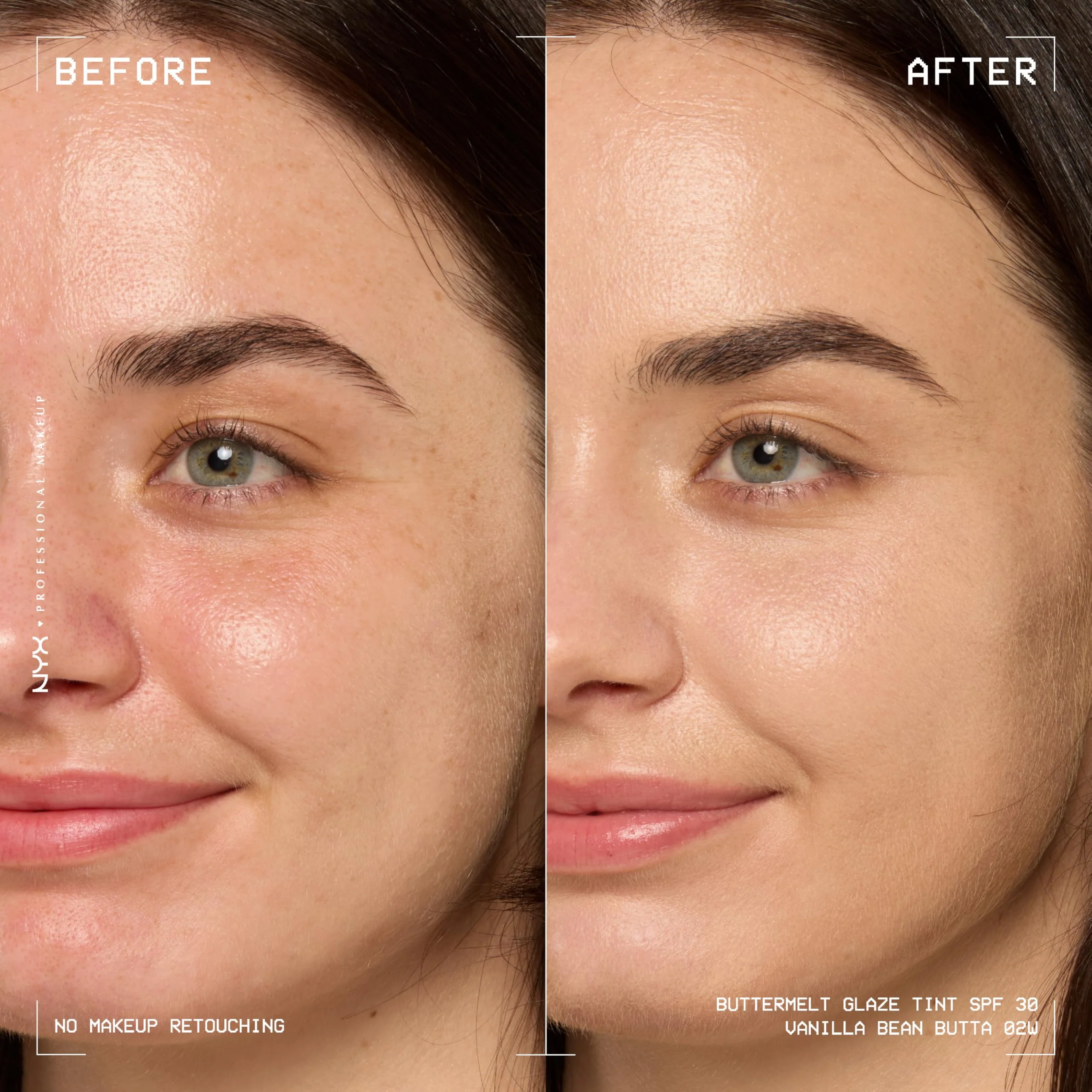NYX PROFESSIONAL MAKEUP Buttermelt Glaze Soft Glow Skin Tint + SPF 30, Up To 12HR Wear, 02 Vanilla Bean Butta - Image 9