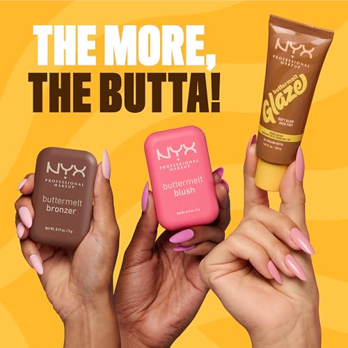 NYX PROFESSIONAL MAKEUP Buttermelt Glaze Soft Glow Skin Tint with SPF 30, Up To 12HR Wear, 01 Whipped Butta - Image 2