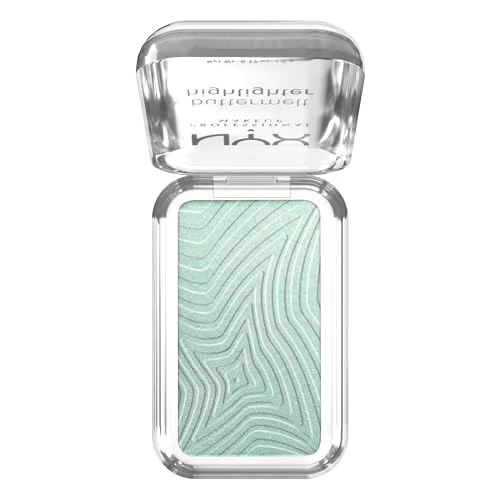 NYX PROFESSIONAL MAKEUP Buttermelt Highlighter, Powder Highlighter Makeup, With Up to 12H Wear and High Impact Glow - 20 Butta Mint (Minty Green) - Image 3