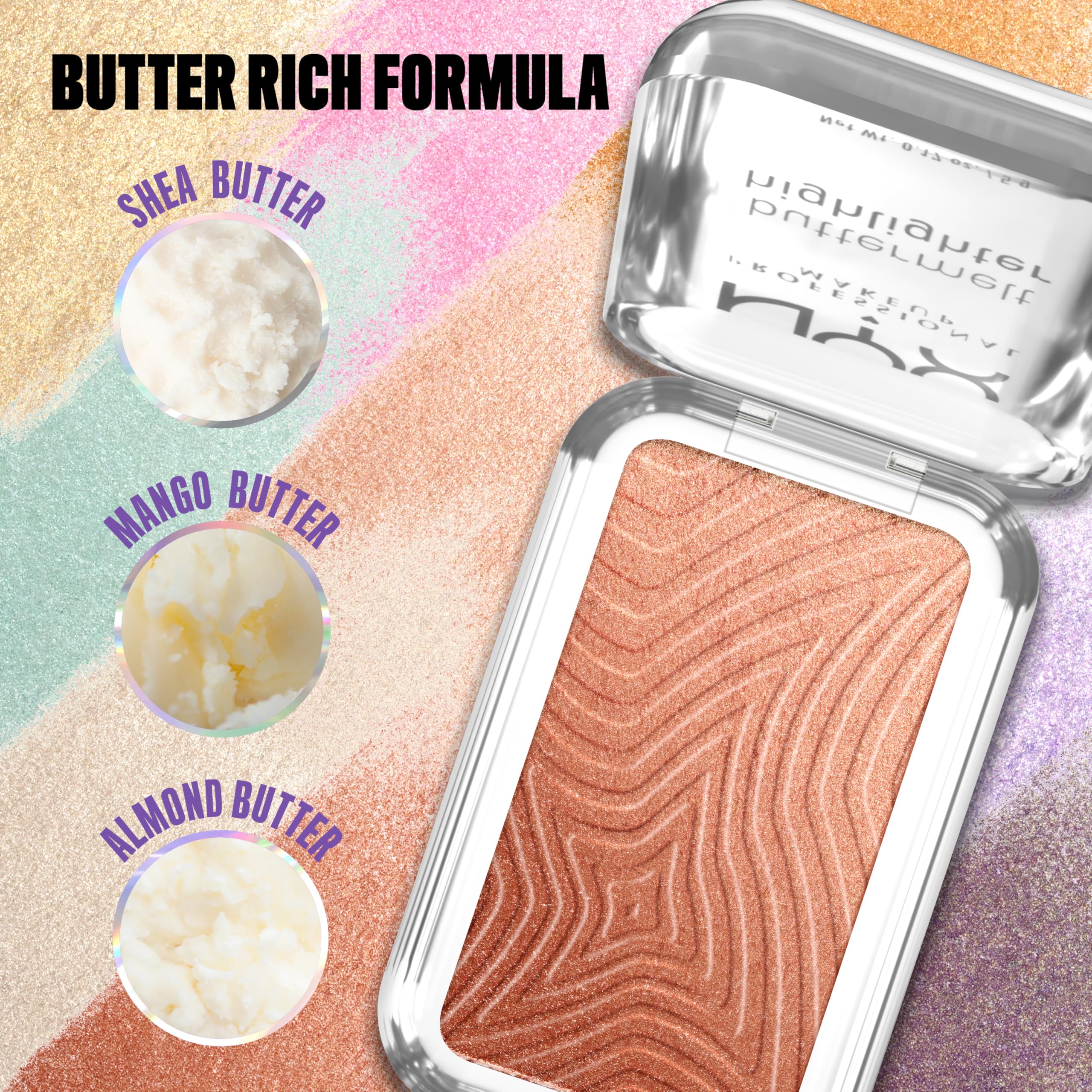 NYX PROFESSIONAL MAKEUP Buttermelt Highlighter, Powder Highlighter Makeup, With Up to 12H Wear and High Impact Glow - 35 Butta In Bronze (Bronzed Gold) - Image 8