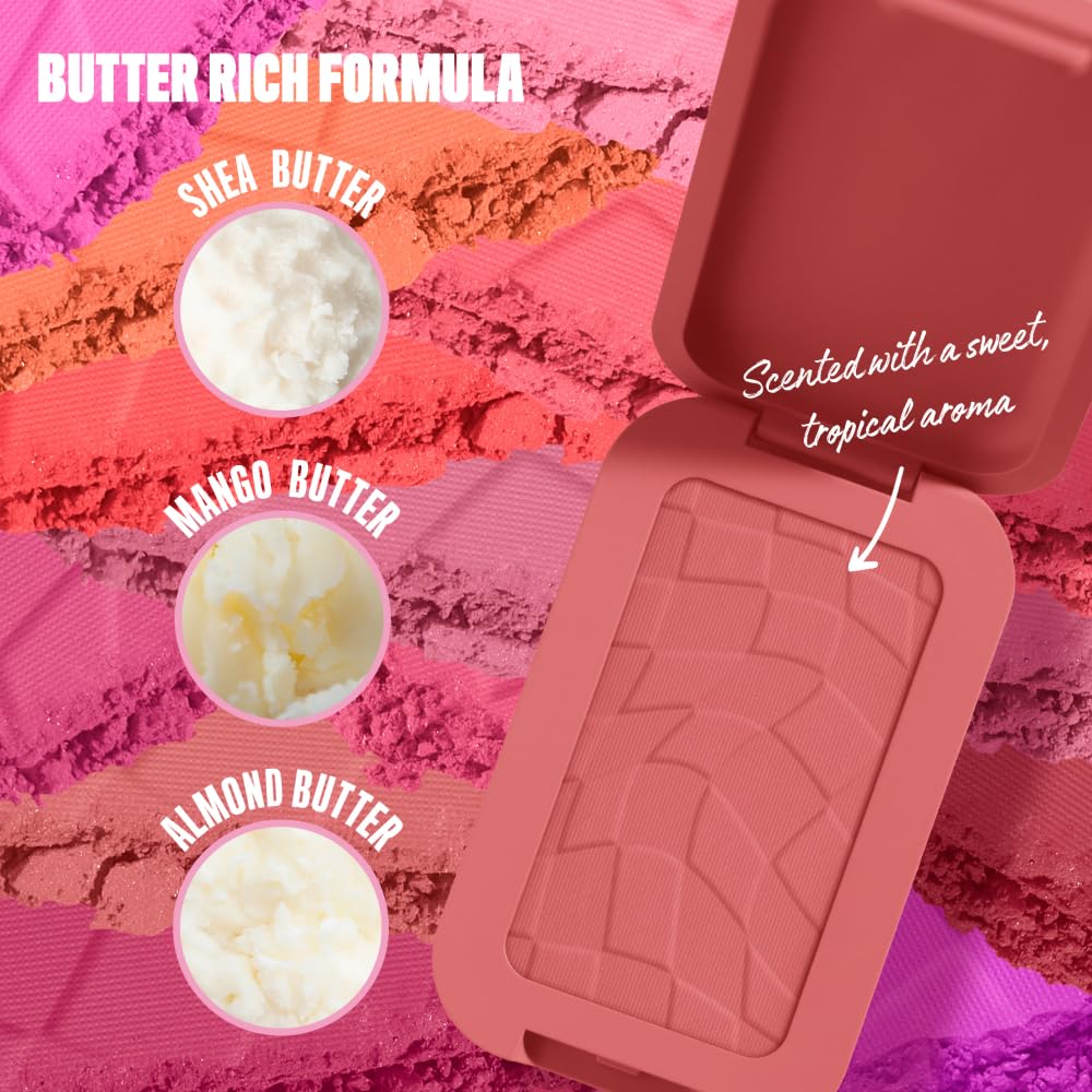 NYX PROFESSIONAL MAKEUP Buttermelt Powder Blush, Fade and Transfer-Resistant Blush, Up to 12HR Make Up Wear, Vegan Formula - Feeling Butta - Image 12