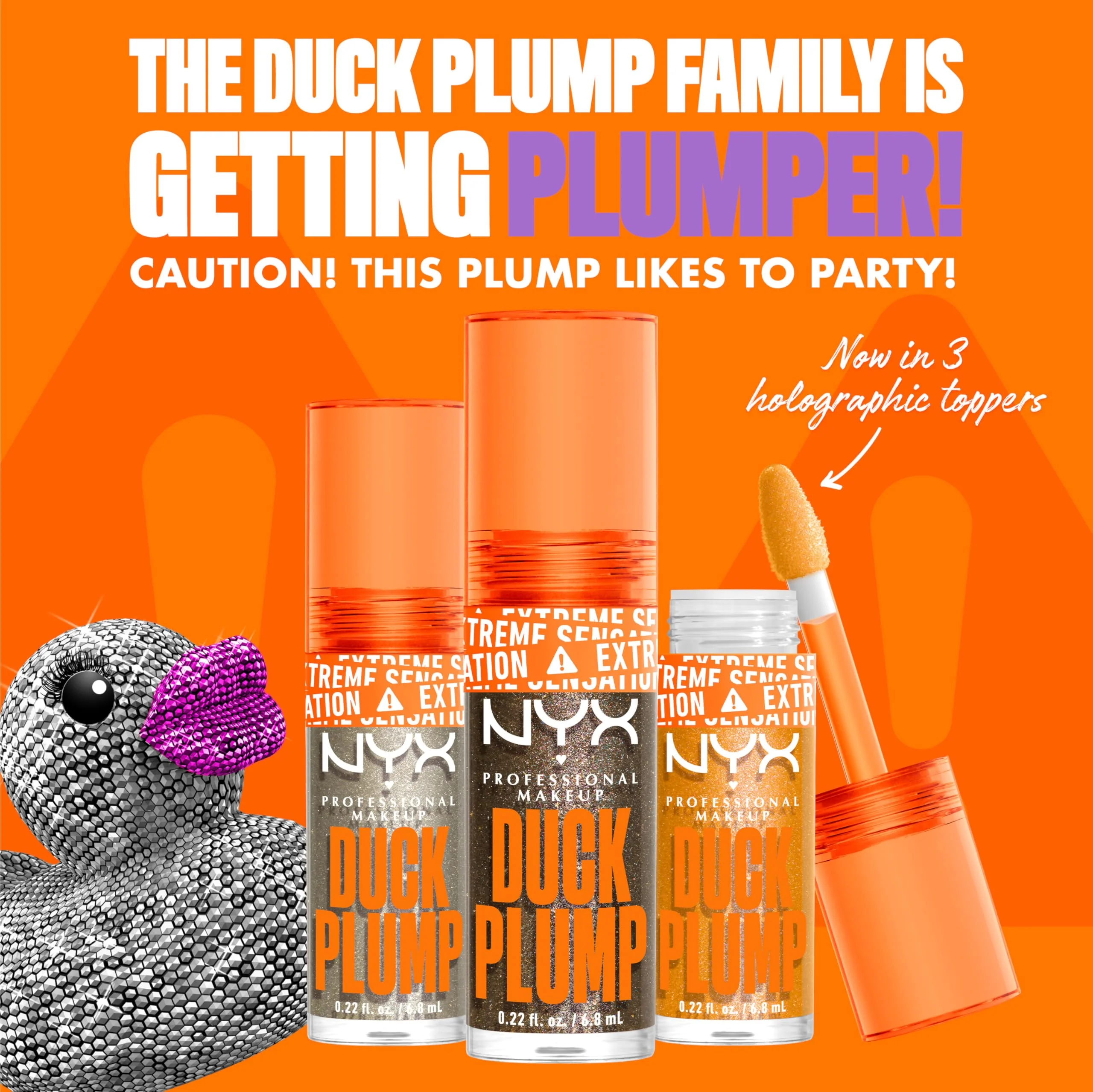 NYX PROFESSIONAL MAKEUP Duck Plump High Pigment Lip Gloss, Lip Plumper Gloss with Spicy Ginger - Quazy Silver - Image 9