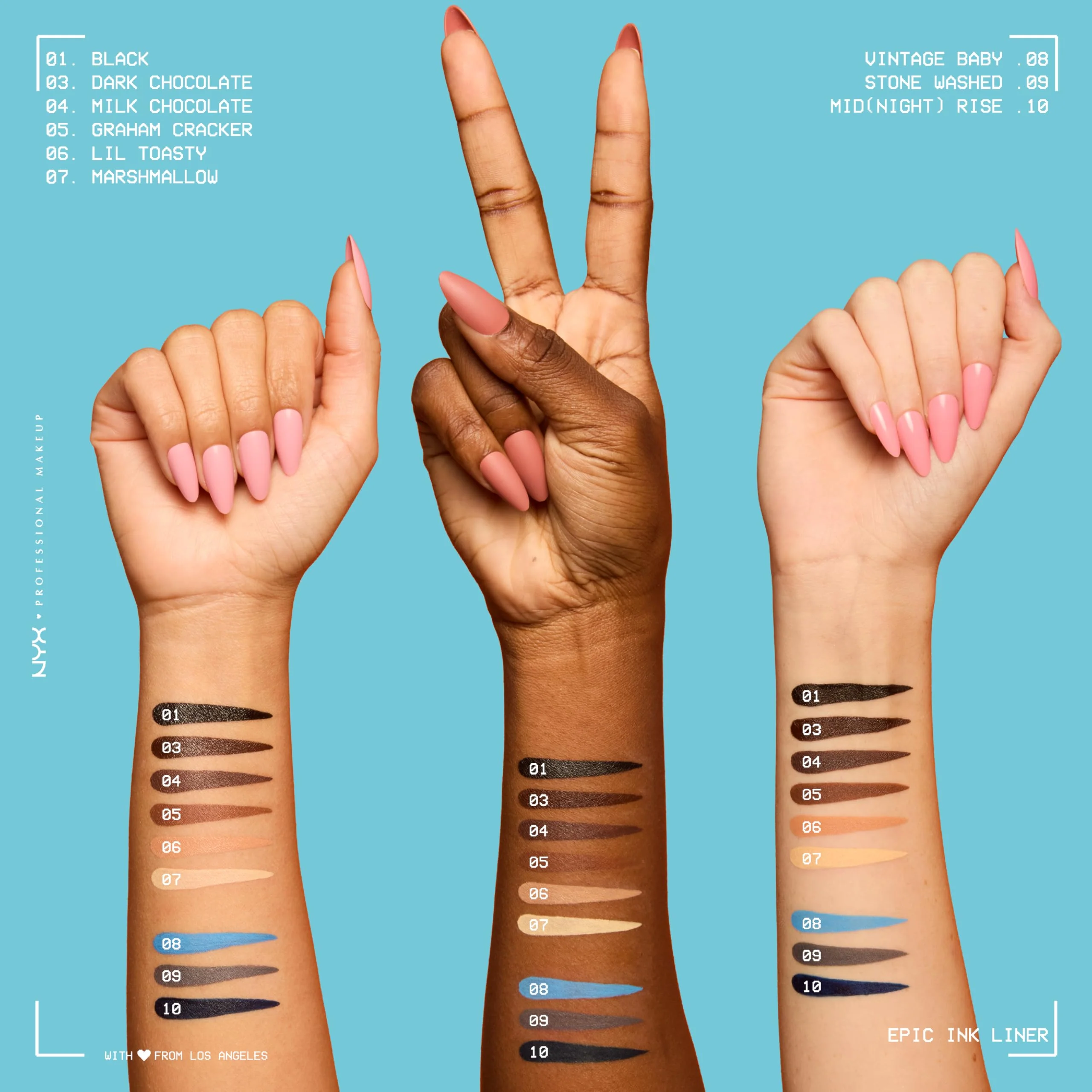 NYX PROFESSIONAL MAKEUP Epic Ink Liner, Waterproof Liquid Eyeliner - Black, Vegan Formula - Image 5