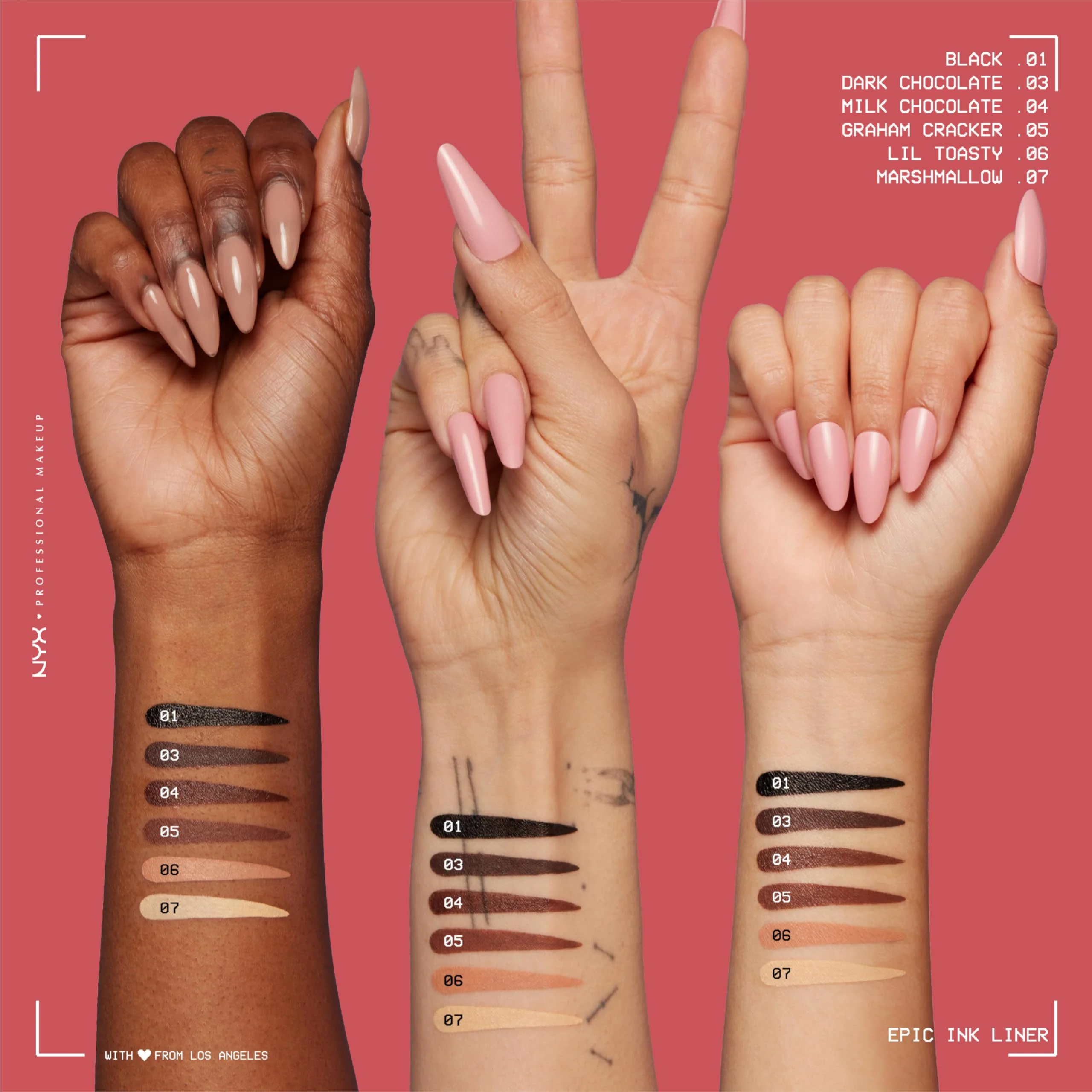 NYX PROFESSIONAL MAKEUP Epic Ink Liner, Waterproof Liquid Eyeliner with Vegan Formula - Marshmallow (Cream Matte) - Image 8