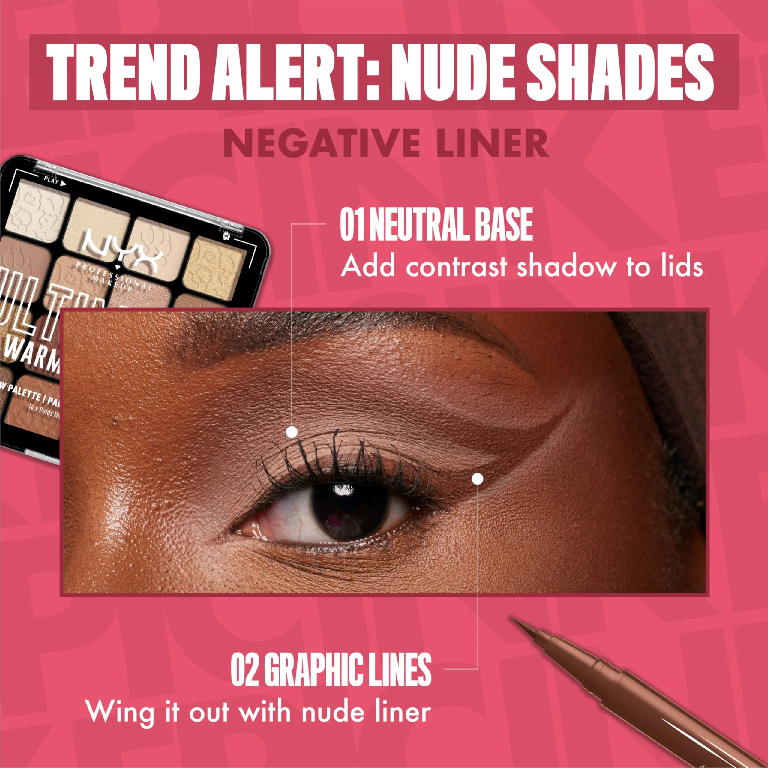NYX PROFESSIONAL MAKEUP Epic Ink Liner, Waterproof Liquid Eyeliner with Vegan Formula - Milk Chocolate (Brown Matte) - Image 4