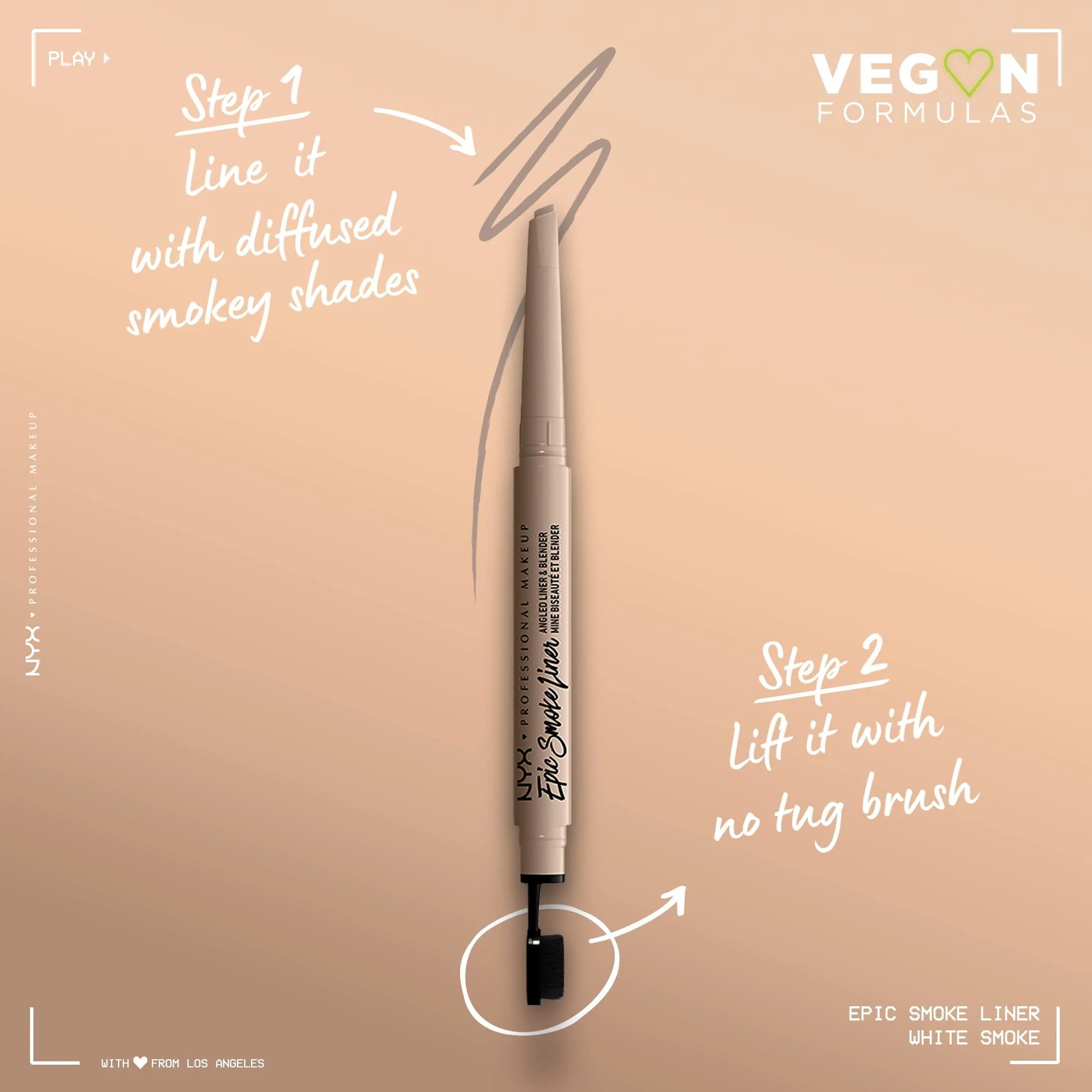 NYX PROFESSIONAL MAKEUP Epic Smoke Liner, Vegan Smokey Eyeliner - White Smoke (Off White Cream) - Image 8