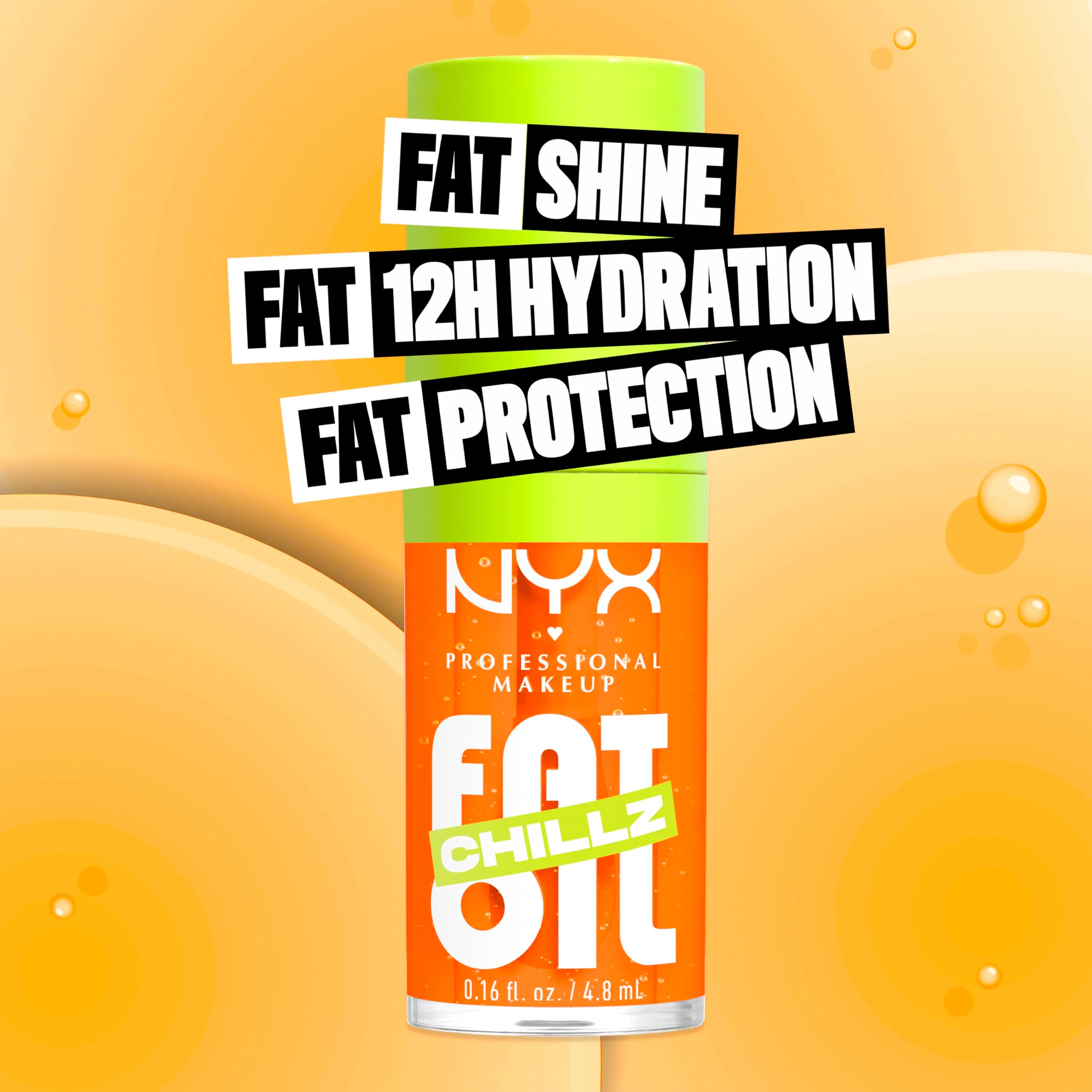 NYX PROFESSIONAL MAKEUP Fat Oil Chillz, Moisturizing, Shiny and Vegan Tinted Lip Gloss - Citrus Chiller (Sheer Orange) - Image 5