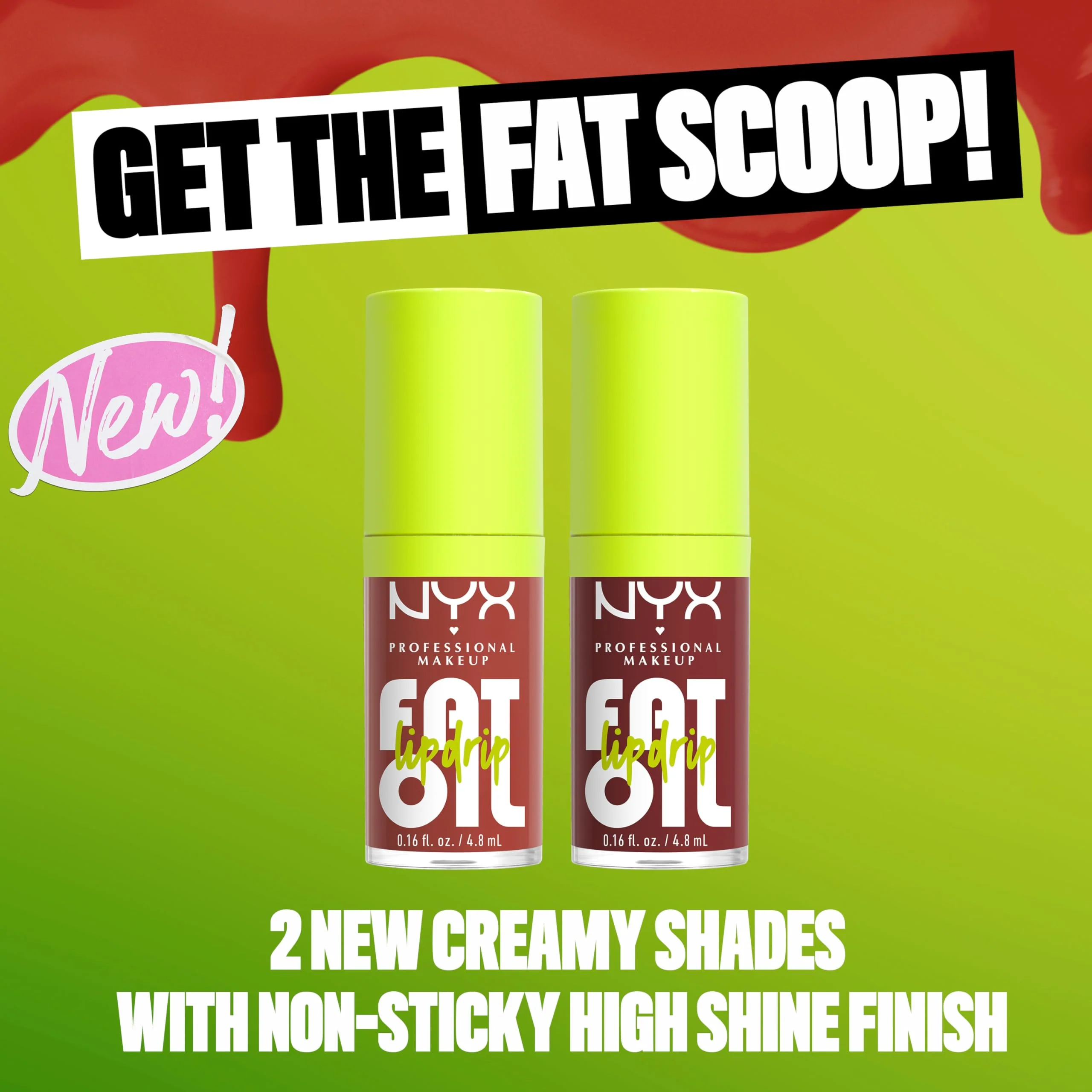 NYX PROFESSIONAL MAKEUP Fat Oil Lip Drip, Moisturizing, Shiny and Vegan Tinted Lip Gloss - Splash of Cream (Honey Nude) - Image 5