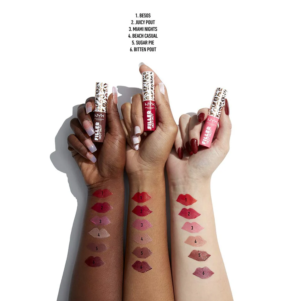 NYX PROFESSIONAL MAKEUP Filler Instinct Plumping Lip Color, Lip Balm - Juicy Pout (Cherry Red) - Image 5