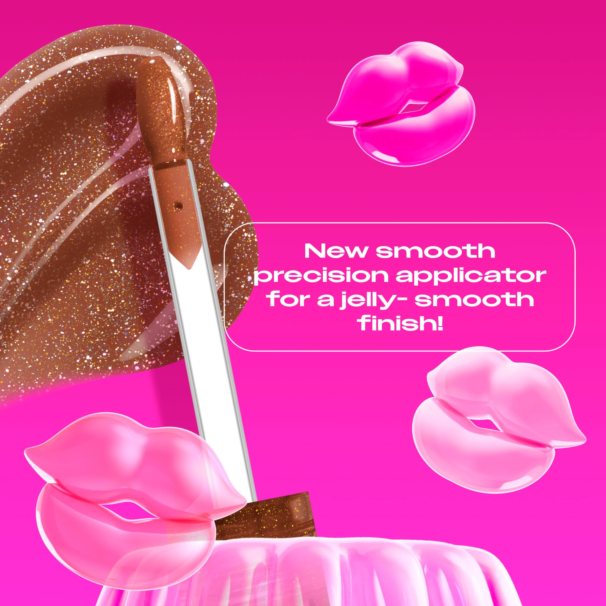 NYX PROFESSIONAL MAKEUP Jelly Job Lip Gloss, Lip Tint Gloss with Full-Bodied, Smoothing, and Hyper-Glossy Shine - Bring Me Jelly (Bronze Shimmer) - Image 8