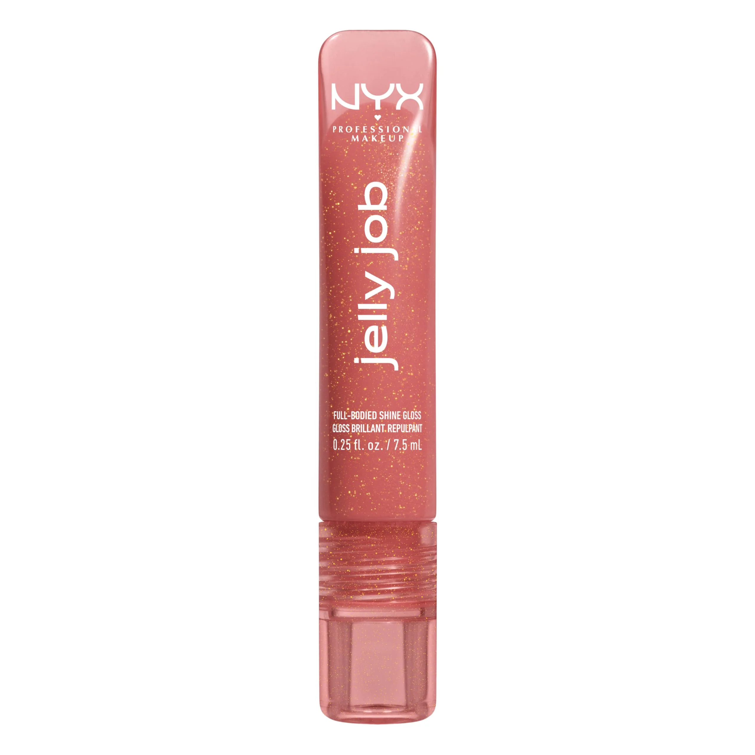 NYX PROFESSIONAL MAKEUP Jelly Job Lip Gloss, Lip Tint Gloss with Full-Bodied, Smoothing, and Hyper-Glossy Shine - Honey, It's Jelly (Nude Pearl Shimmer) - Image 3