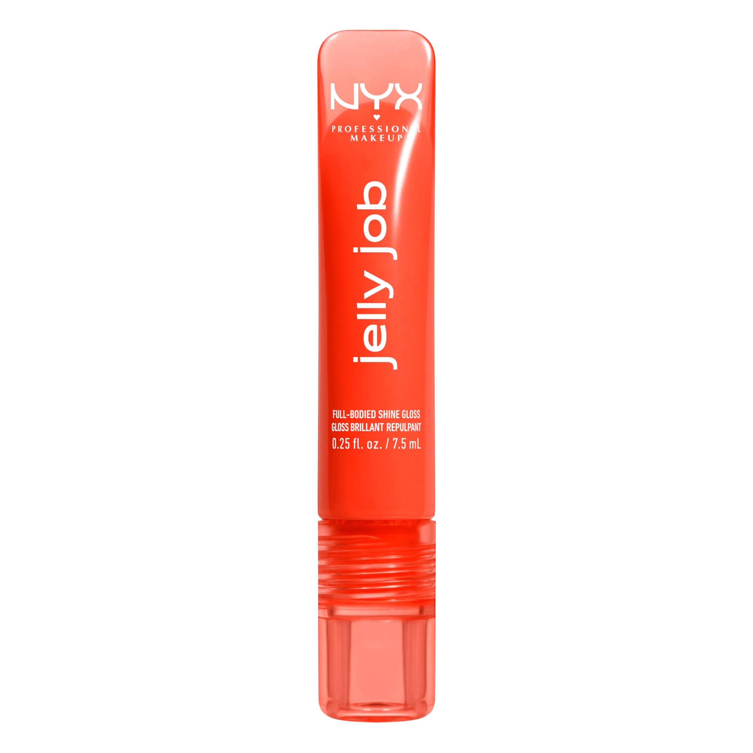 NYX PROFESSIONAL MAKEUP Jelly Job Lip Gloss, Lip Tint Gloss with Full-Bodied, Smoothing, and Hyper-Glossy Shine - Orange Ya Jelly? (Tangerine) - Image 3