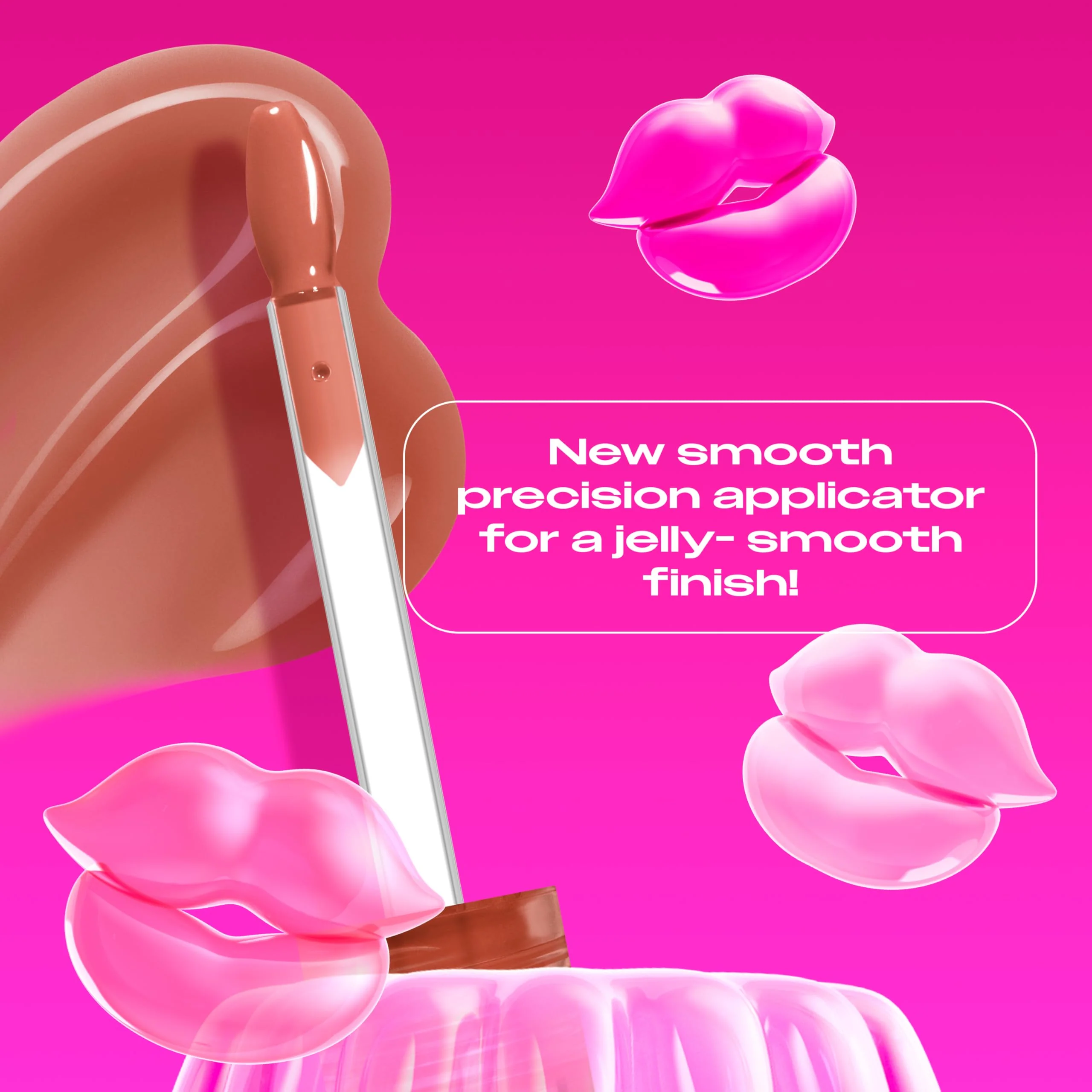 NYX PROFESSIONAL MAKEUP Jelly Job Lip Gloss, Lip Tint Gloss with Full-Bodied, Smoothing, and Hyper-Glossy Shine - Toast N' Jelly (Pale Nude) - Image 8