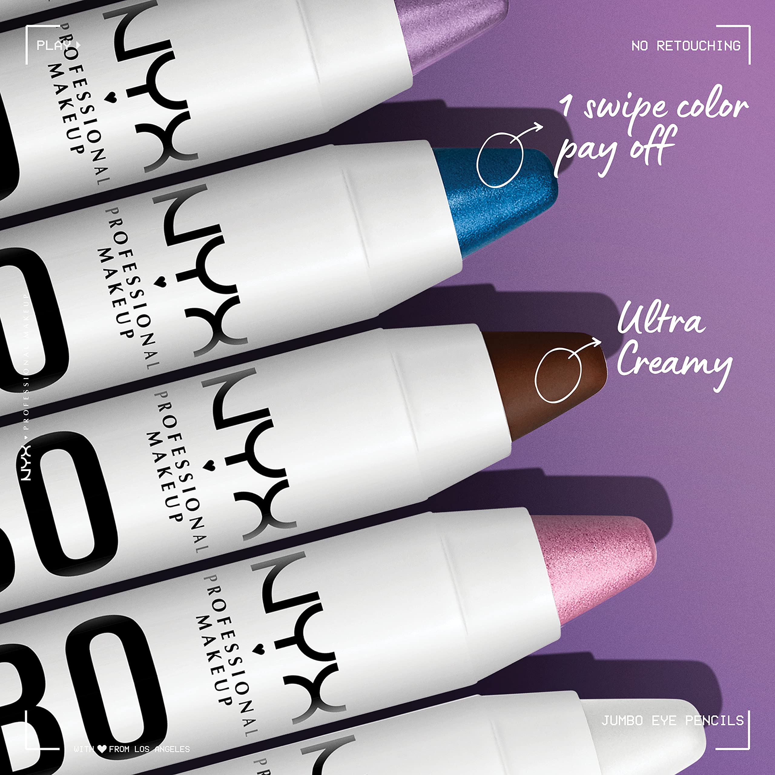 NYX PROFESSIONAL MAKEUP Jumbo Eye Pencil, Blendable Eyeshadow Stick & Eyeliner Pencil - Milk (White) - Image 7