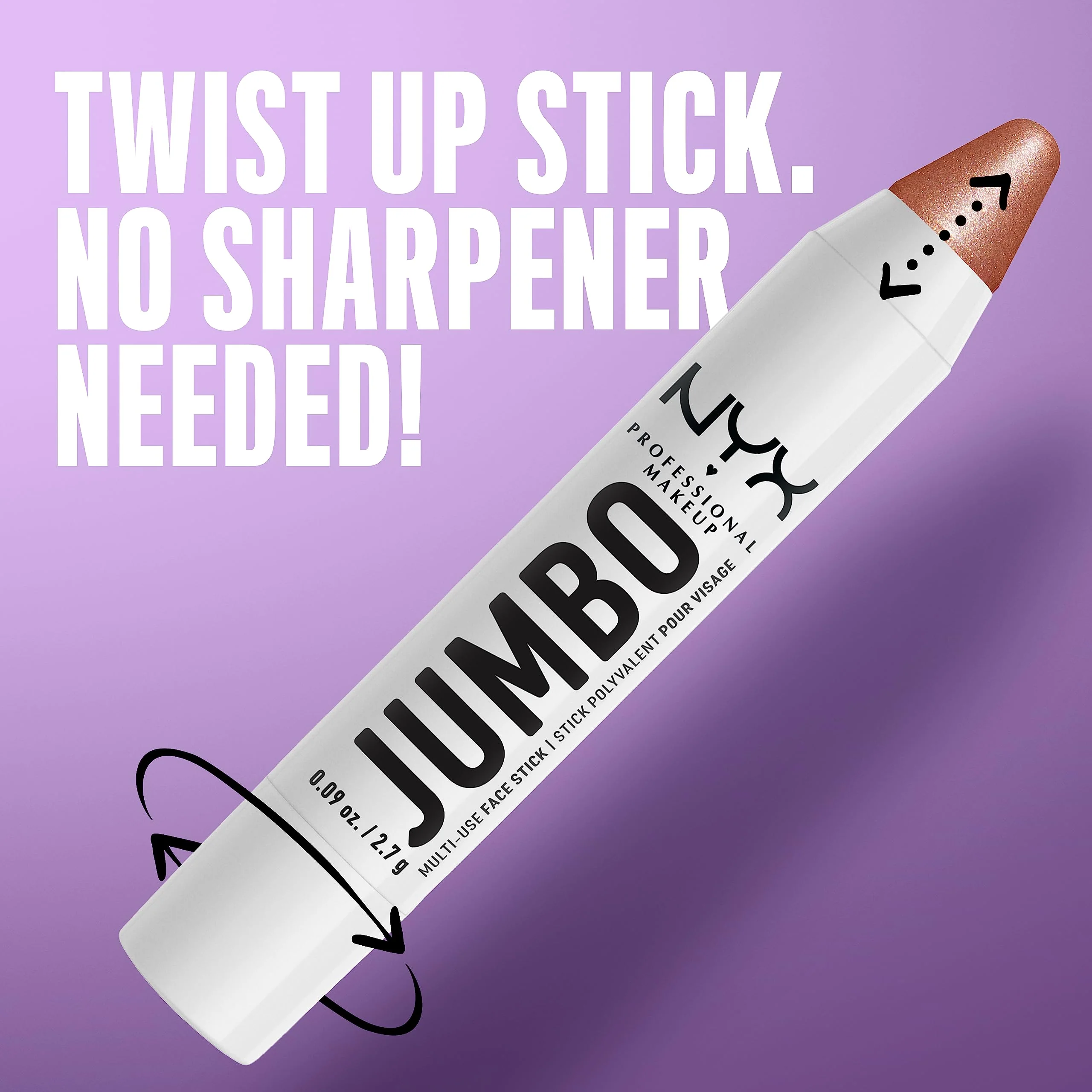 NYX PROFESSIONAL MAKEUP, Jumbo Multi-Use Face Highlighter Stick - Coconut Cake - Image 10