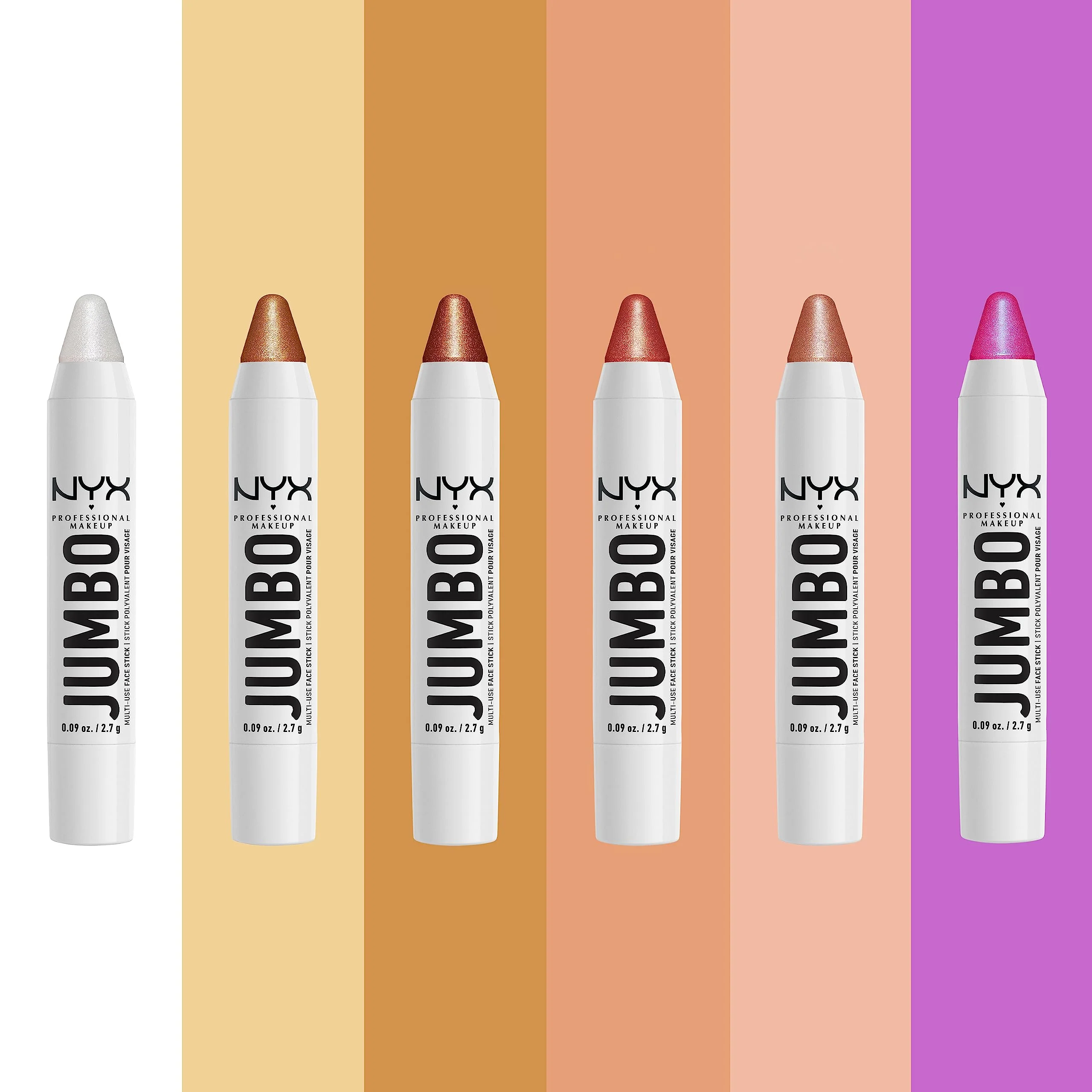 NYX PROFESSIONAL MAKEUP, Jumbo Multi-Use Face Highlighter Stick - Vanilla Ice Cream - Image 3