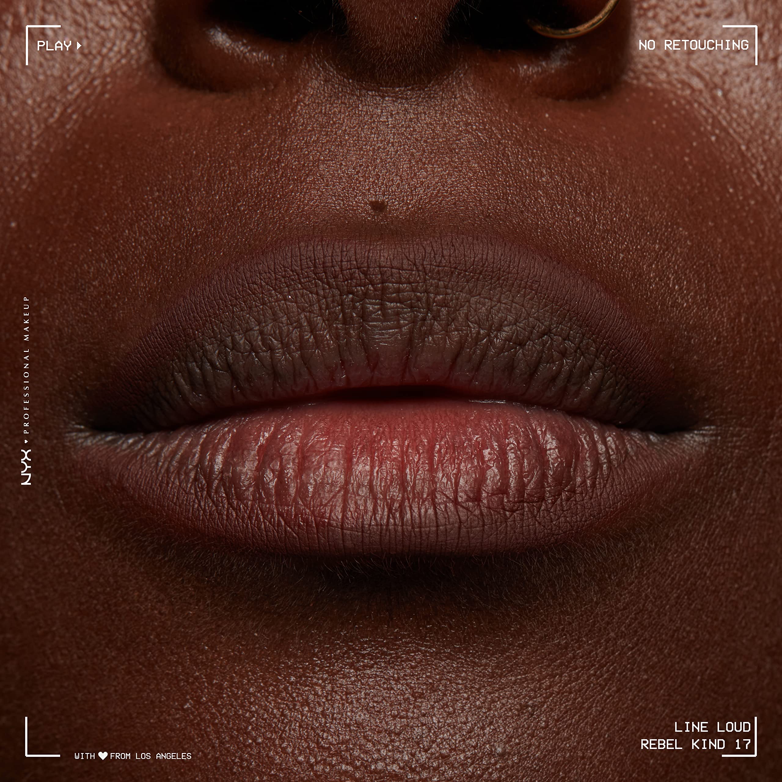 NYX PROFESSIONAL MAKEUP Line Loud Lip Liner, Longwear and Pigmented Lip Pencil with Jojoba Oil & Vitamin E - Rebel Kind (Chocolate Brown) - Image 10