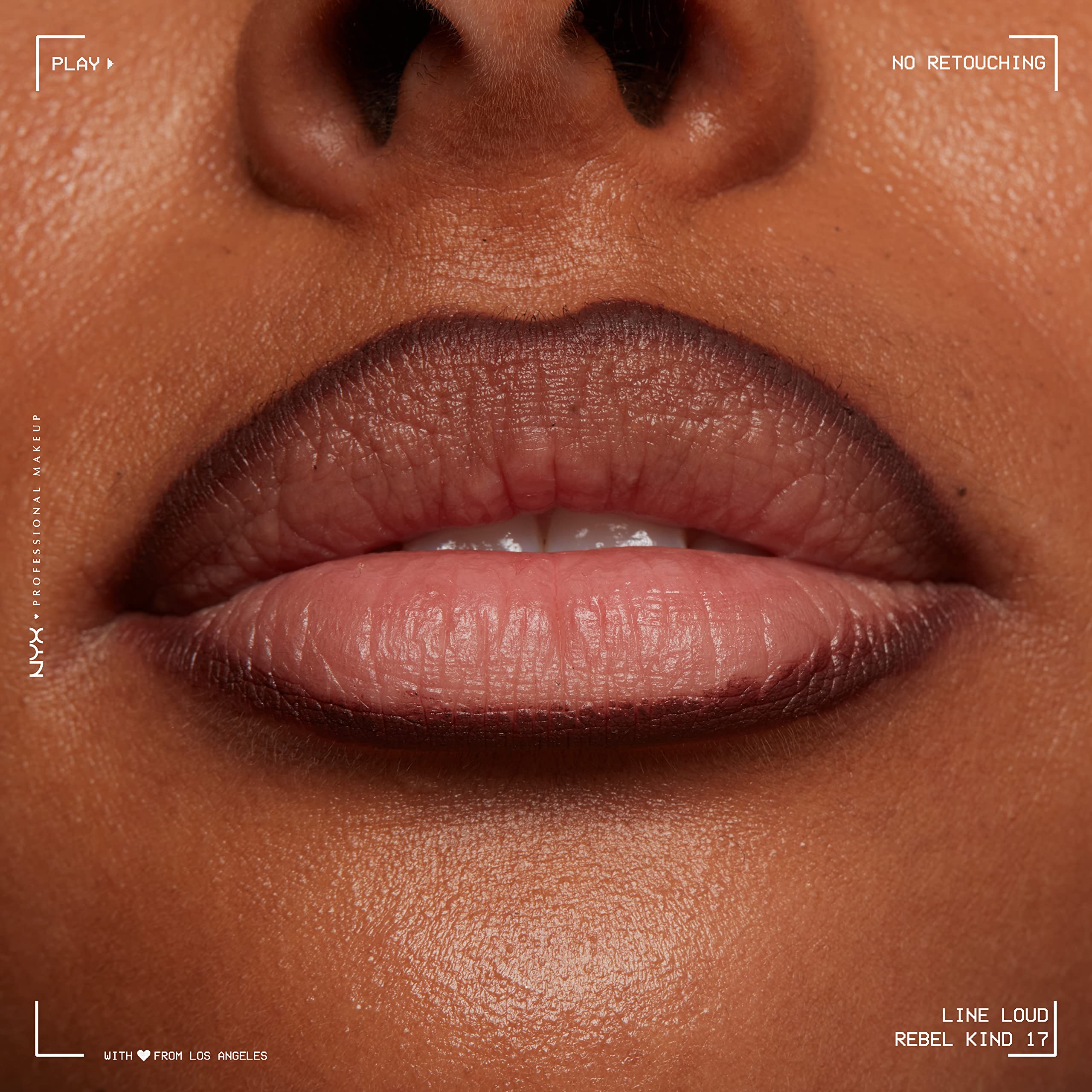 NYX PROFESSIONAL MAKEUP Line Loud Lip Liner, Longwear and Pigmented Lip Pencil with Jojoba Oil & Vitamin E - Rebel Kind (Chocolate Brown) - Image 12