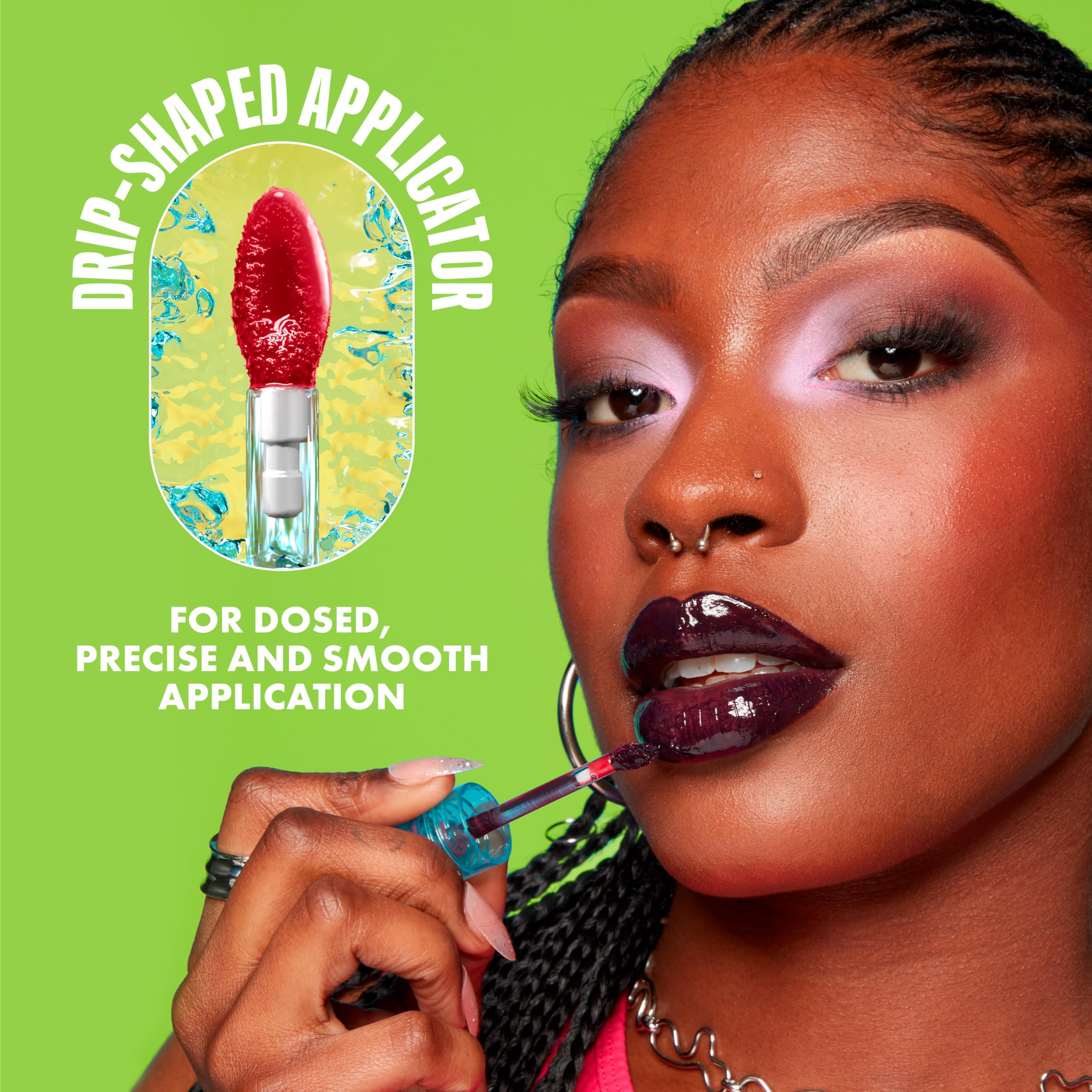 NYX PROFESSIONAL MAKEUP Lip IV Hydrating Glossy Lip Stain with 12HR Hydration - Bubblegum Burst (Pink) - Image 5