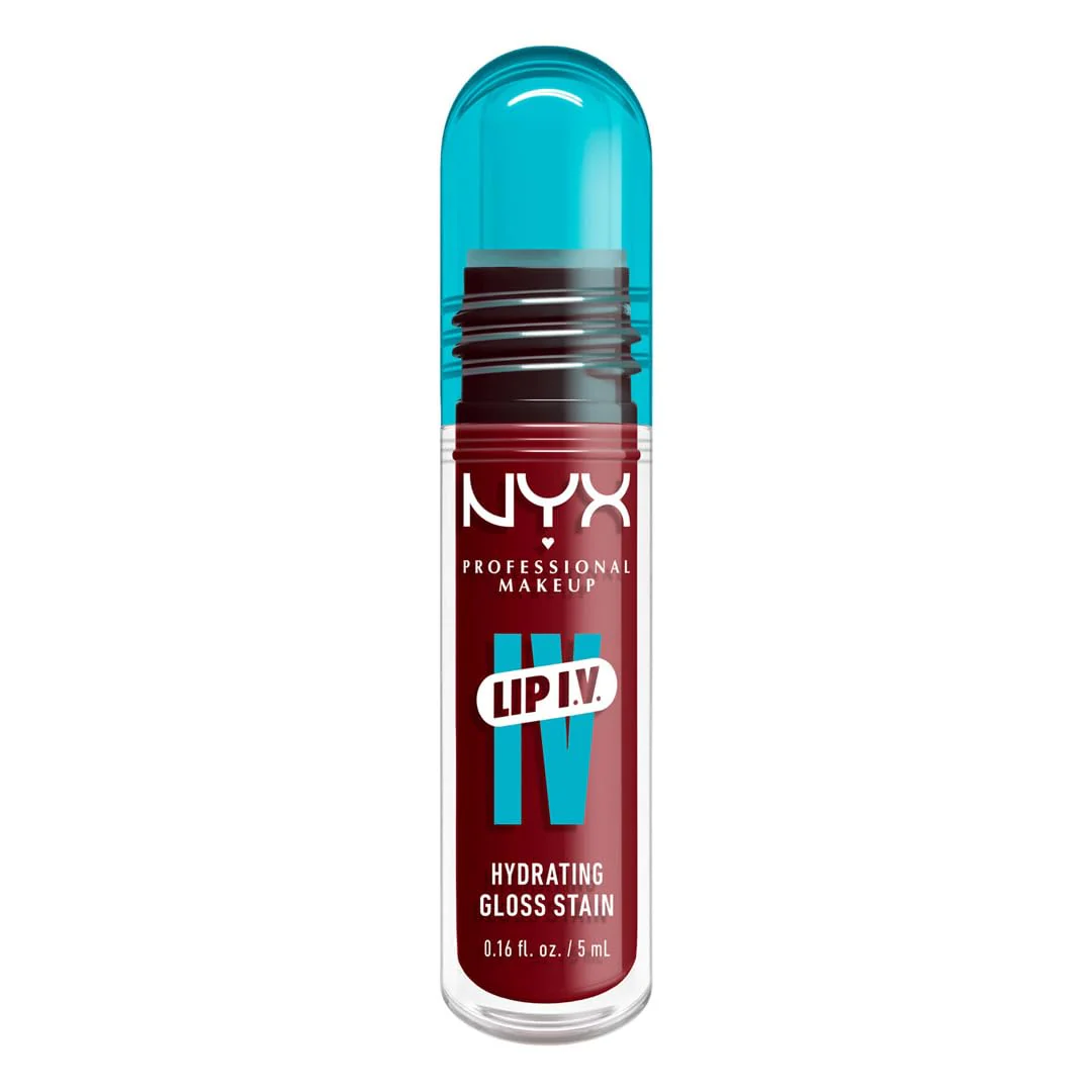 NYX PROFESSIONAL MAKEUP Lip IV Hydrating Glossy Lip Stain with 12HR Hydration - Cranberry Splash (Red) - Image 11