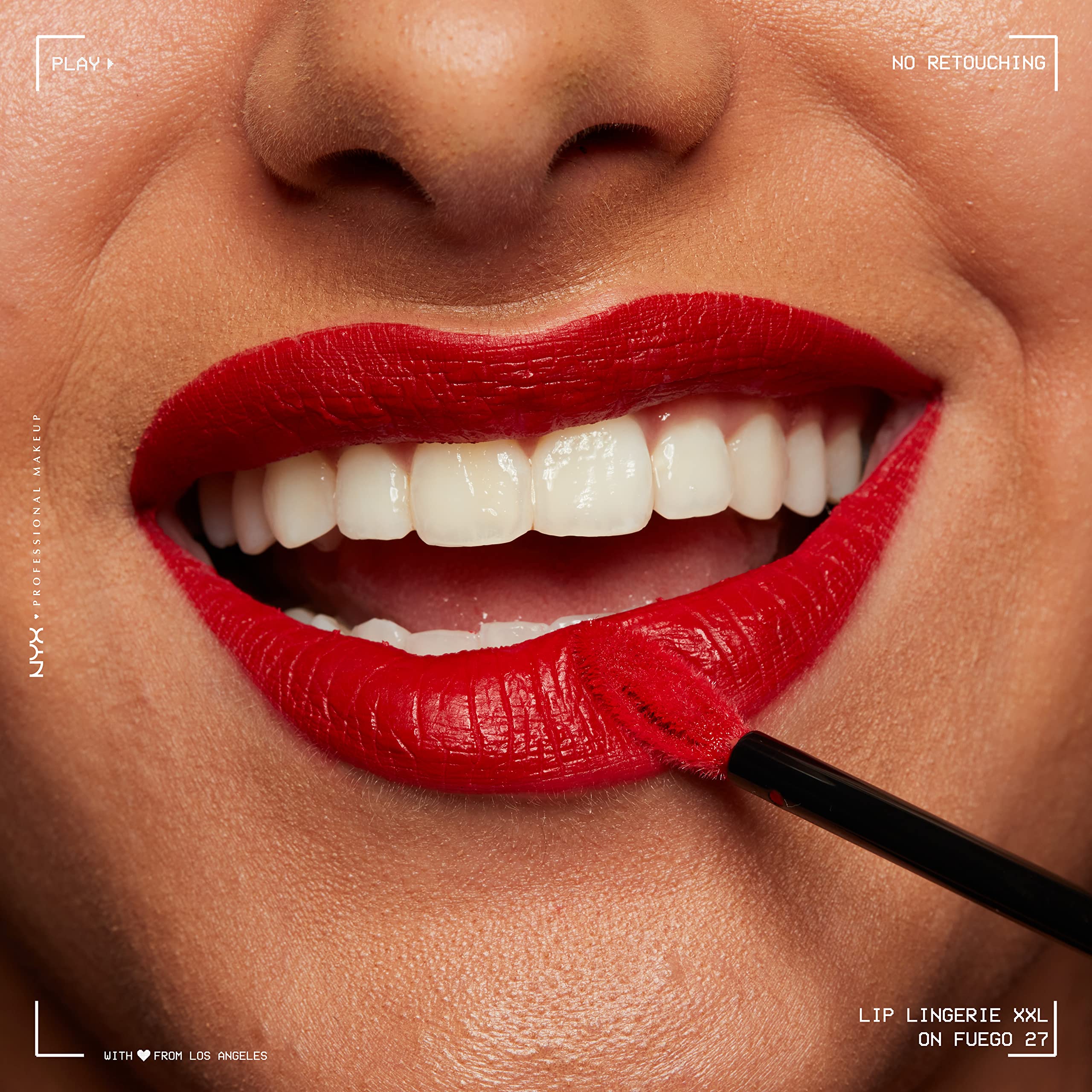 NYX PROFESSIONAL MAKEUP Lip Lingerie XXL Matte Liquid Lipstick - On Fuego (Fire Red) - Image 4