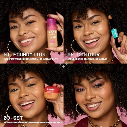 NYX PROFESSIONAL MAKEUP Make 'Em Wonder Liquid Foundation, 24HR Foundation Makeup With A Soft Matte Finish, Buildable Full Coverage - 09 Light Nude - Image 2
