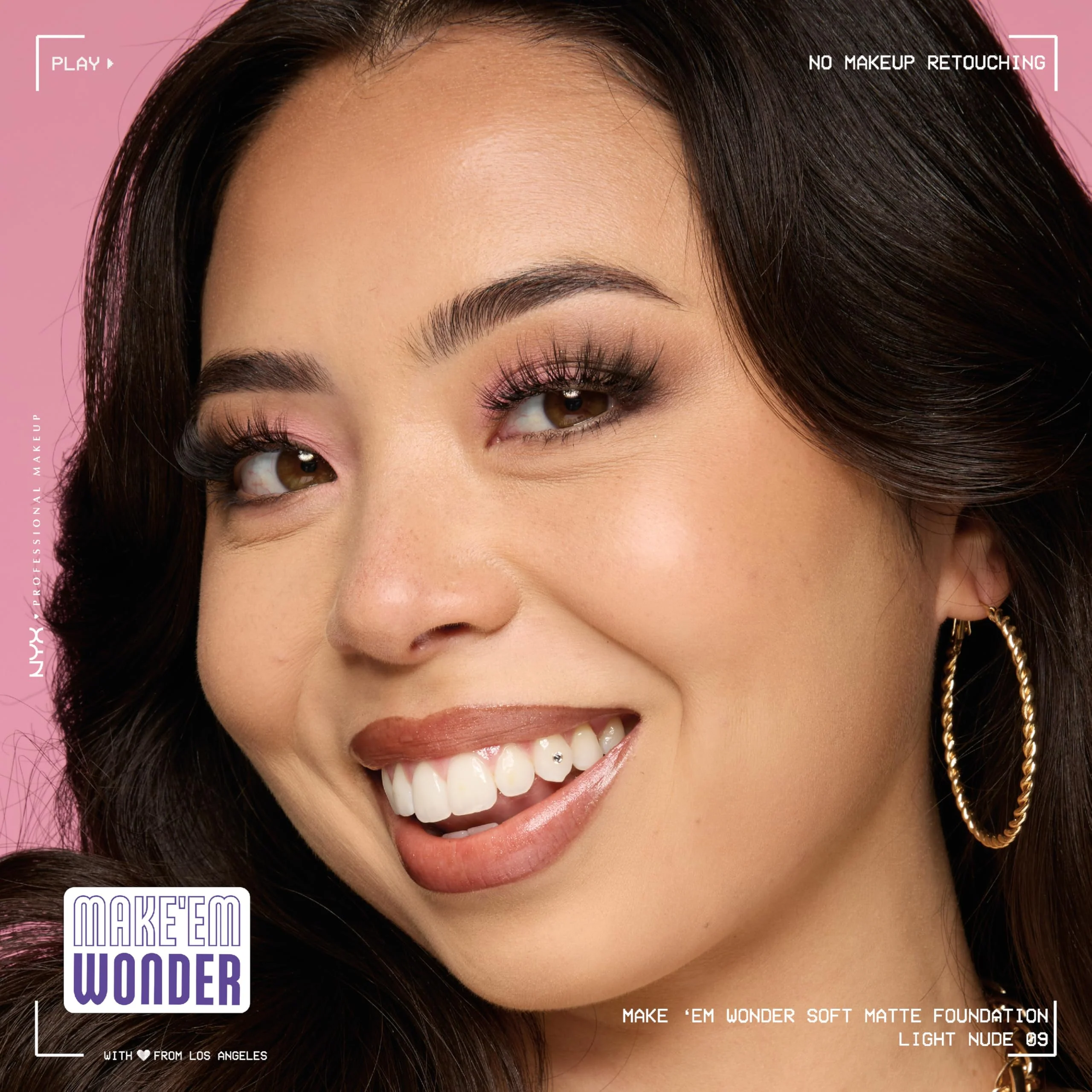 NYX PROFESSIONAL MAKEUP Make 'Em Wonder Liquid Foundation, 24HR Foundation Makeup With A Soft Matte Finish, Buildable Full Coverage - 09 Light Nude - Image 5