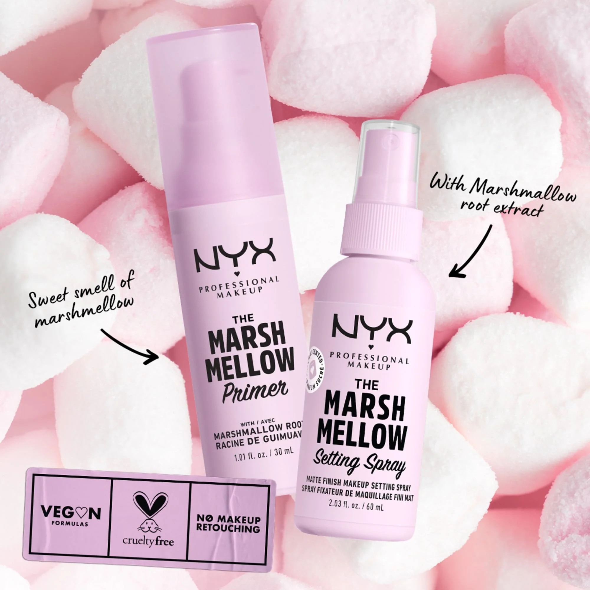 NYX PROFESSIONAL MAKEUP Marshmellow Smoothing Primer, Vegan Face Primer, 10-In-1 Skin Benefits - Image 5