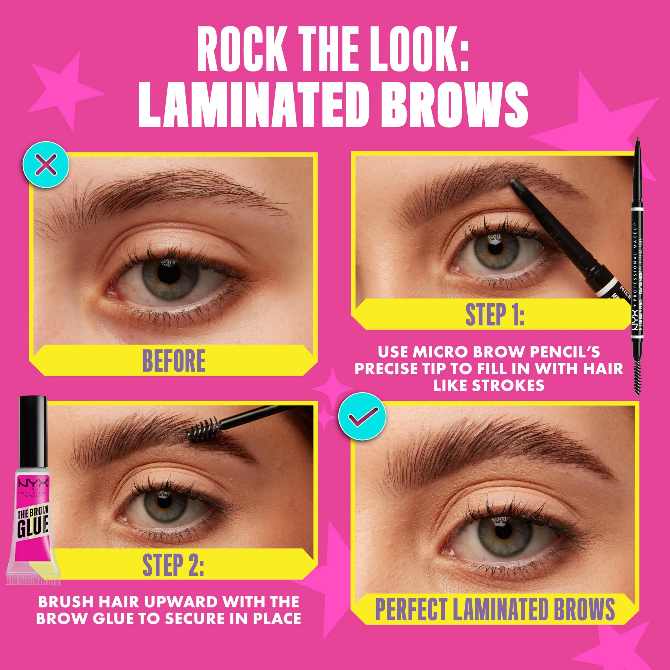 NYX PROFESSIONAL MAKEUP Micro Brow Pencil, Precise Eyebrow Pencil - Ash Brown - Image 2