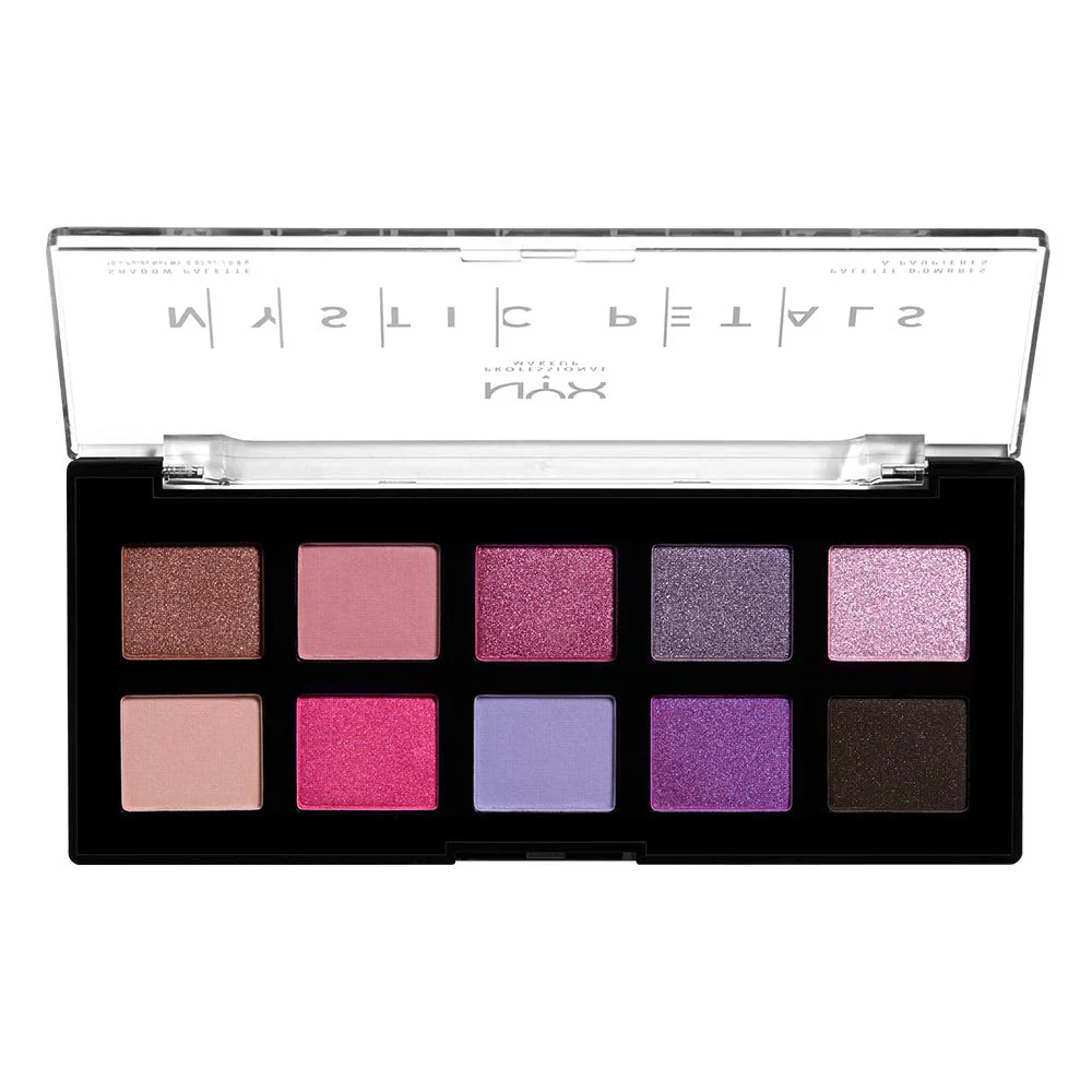 NYX PROFESSIONAL MAKEUP Mystic Petals Shadow Palette, Eyeshadow Palette -Midnight Orchid - Image 6