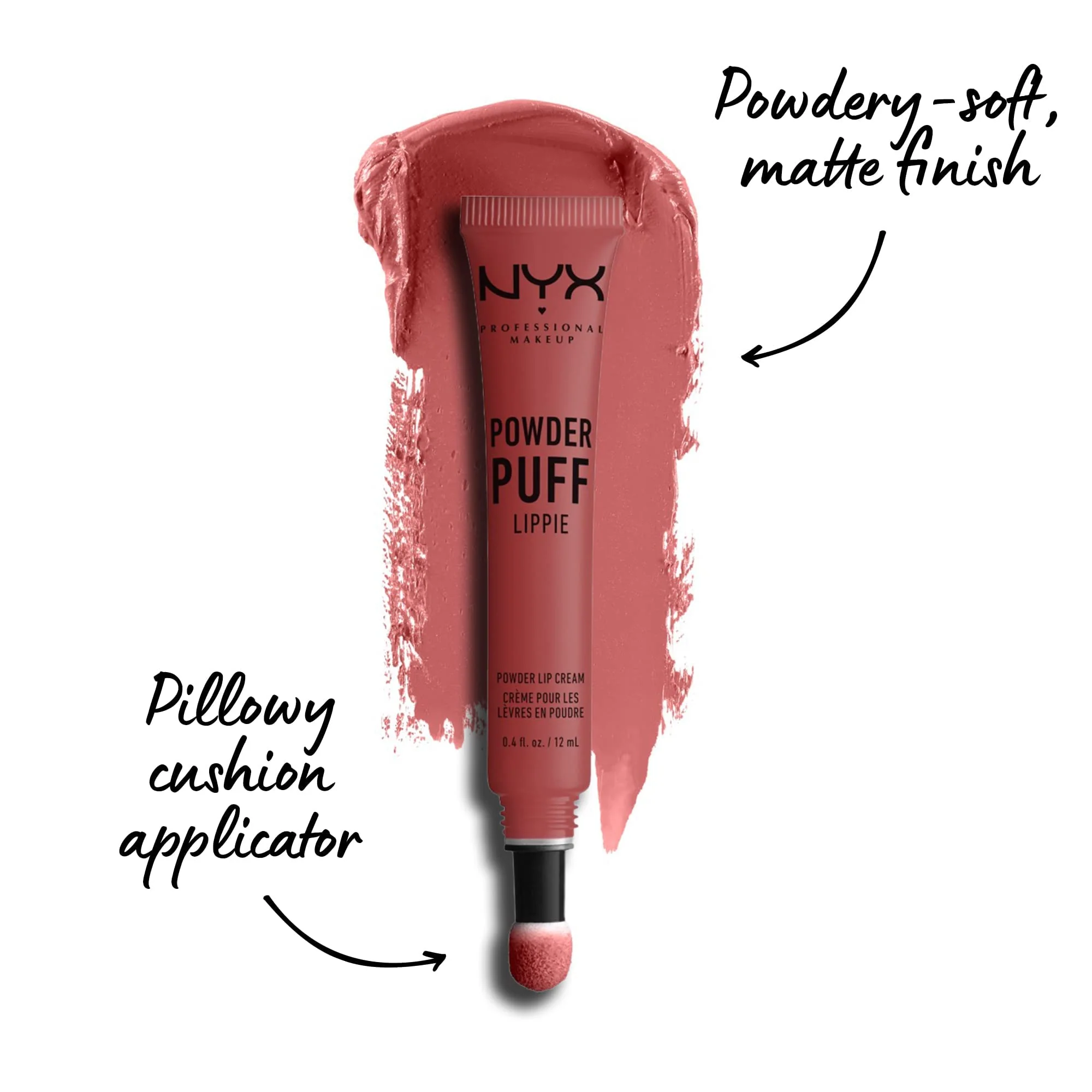 NYX PROFESSIONAL MAKEUP Powder Puff Lippie Lip Cream, Liquid Lipstick - Best Buds (Nude Rose) - Image 9