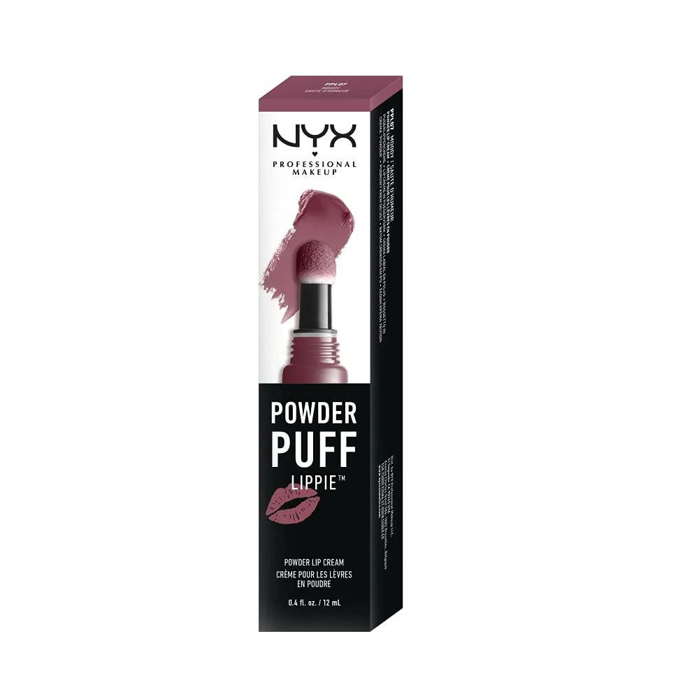 NYX PROFESSIONAL MAKEUP Powder Puff Lippie Lip Cream, Liquid Lipstick - Moody (Cool Toned Plum) - Image 2